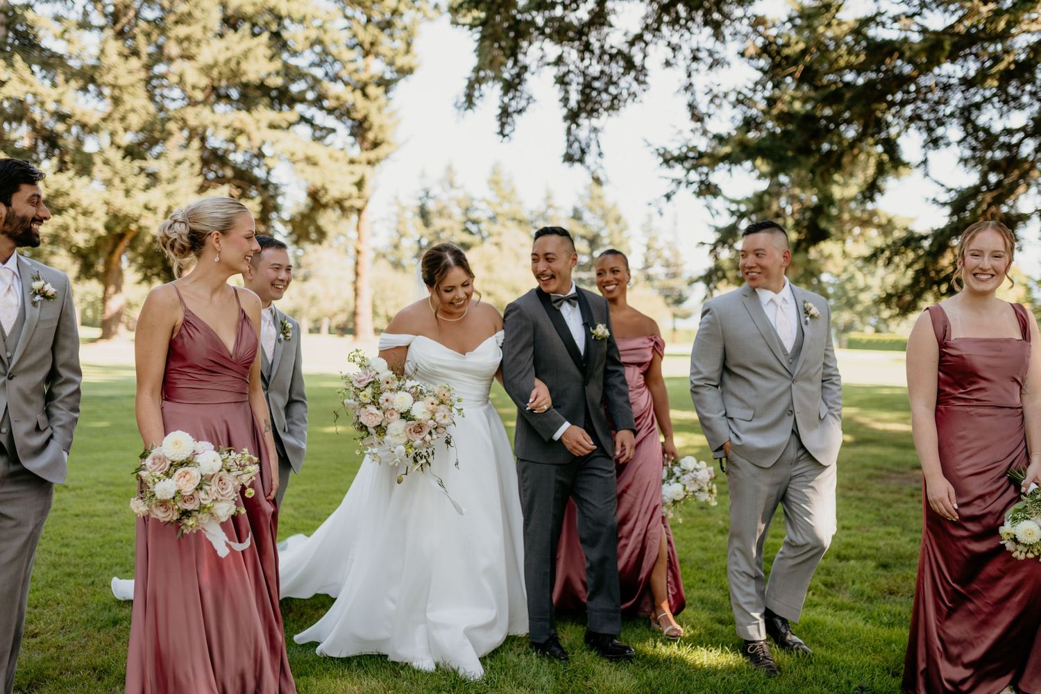 Candid dancing at Vancouver wedding reception
