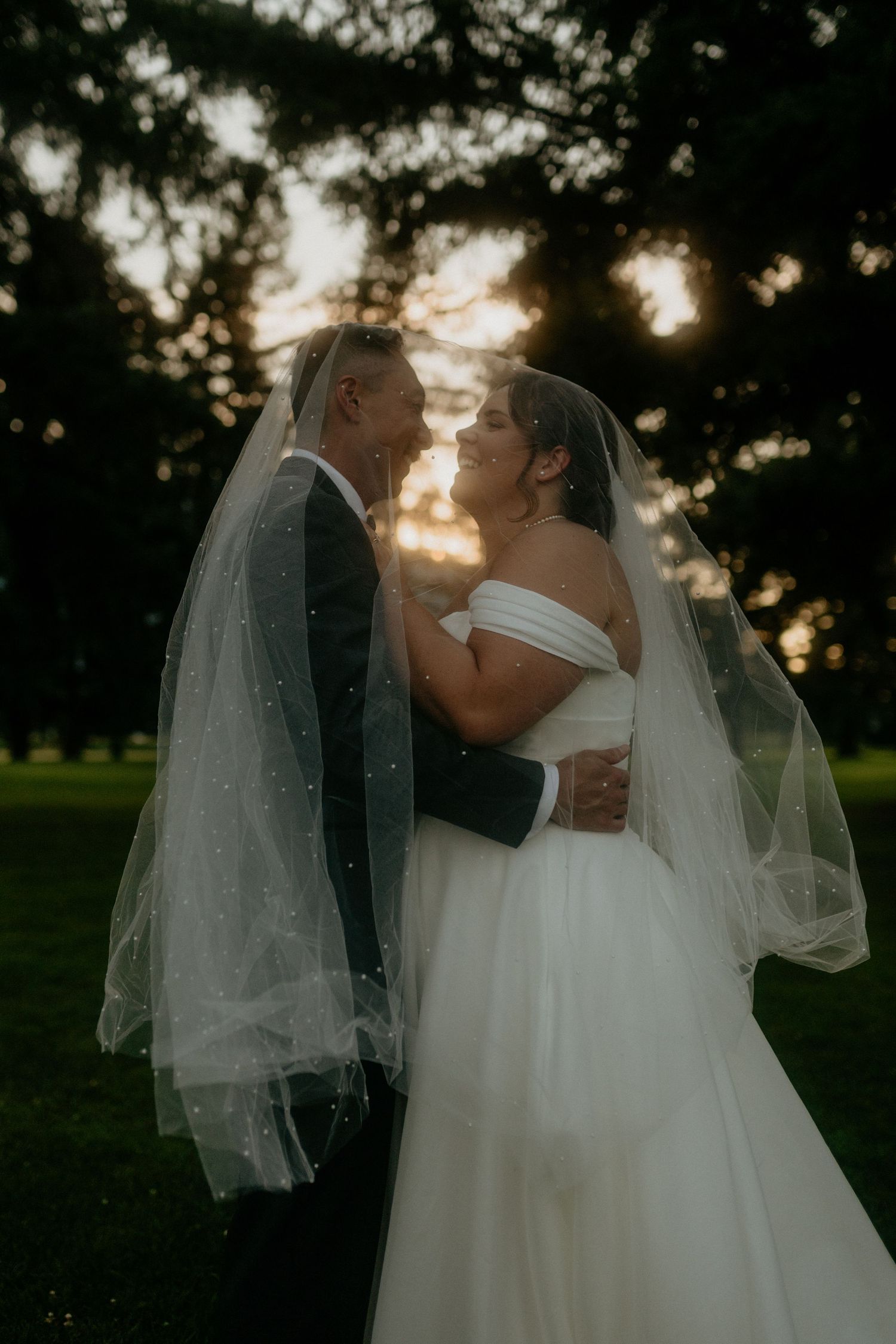 Couple sharing first kiss Fraser Valley