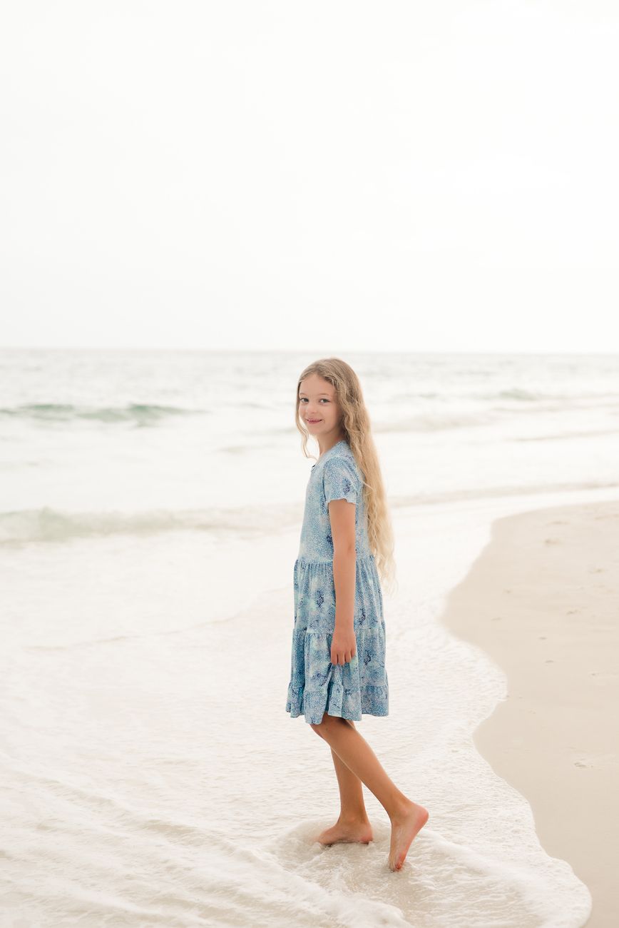 children's portraits on beach florida