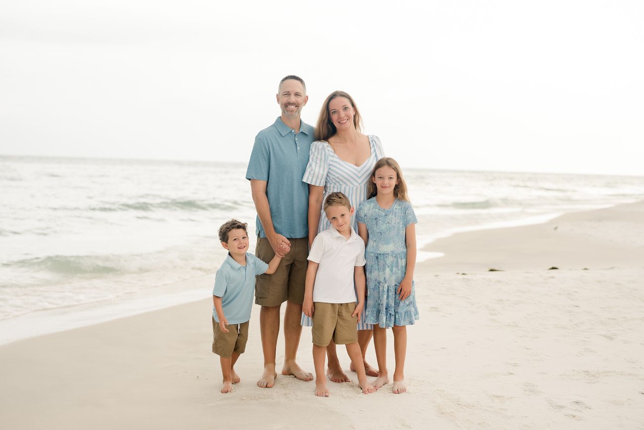 family photos on the beach in florida