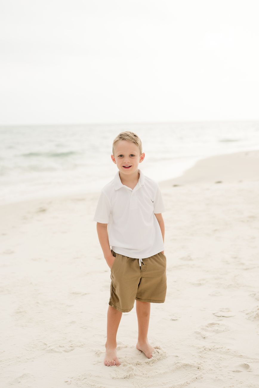 children portraits on beach in florida