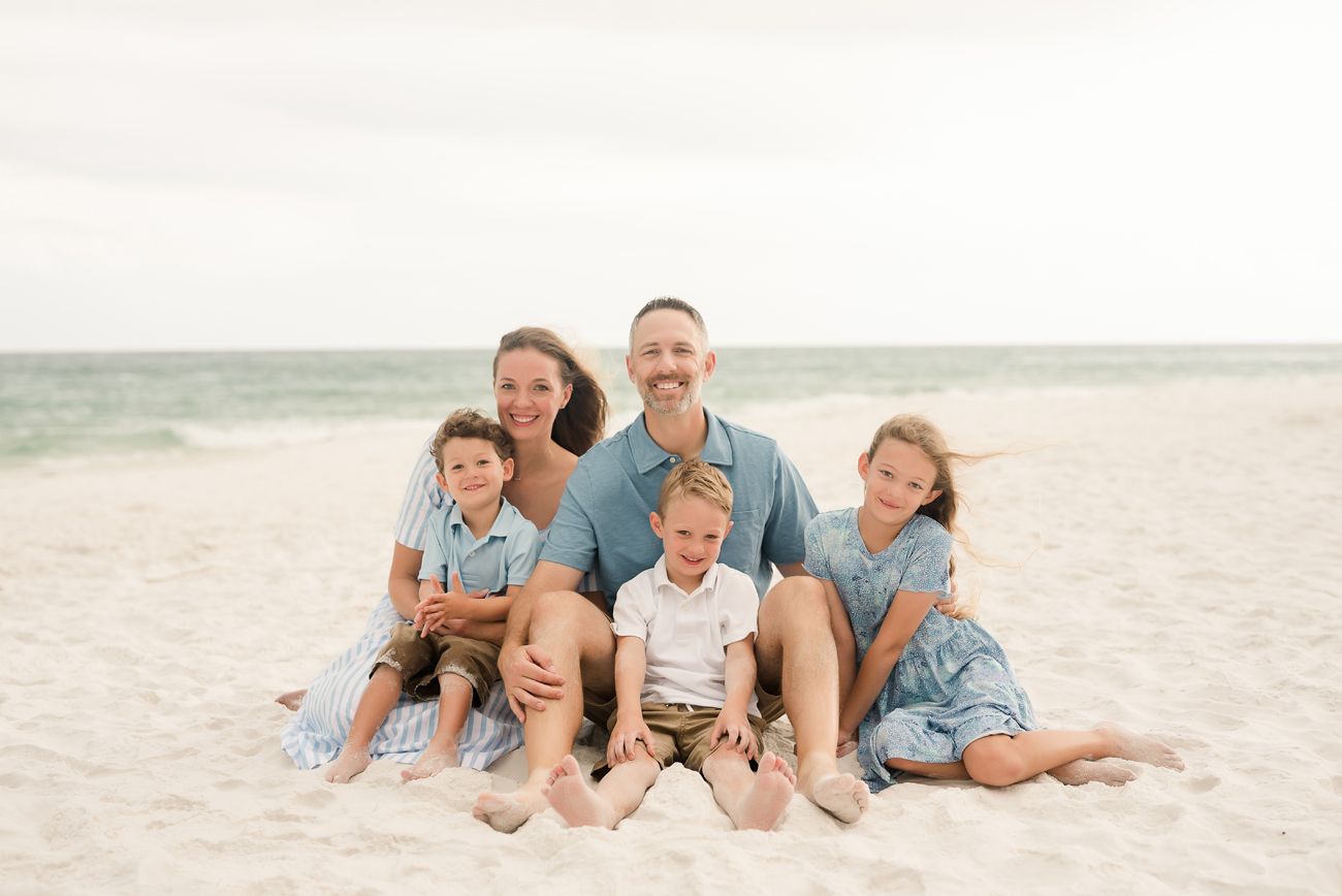 family on the beach santa rosa photography