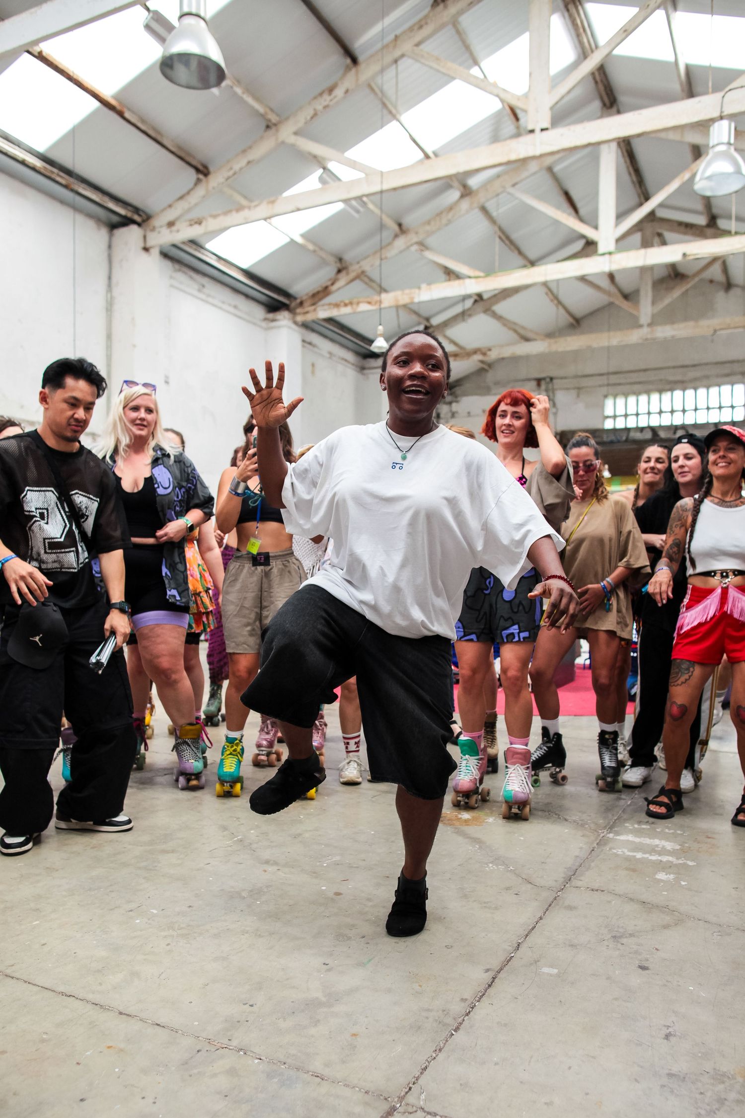 someone dancing during an event