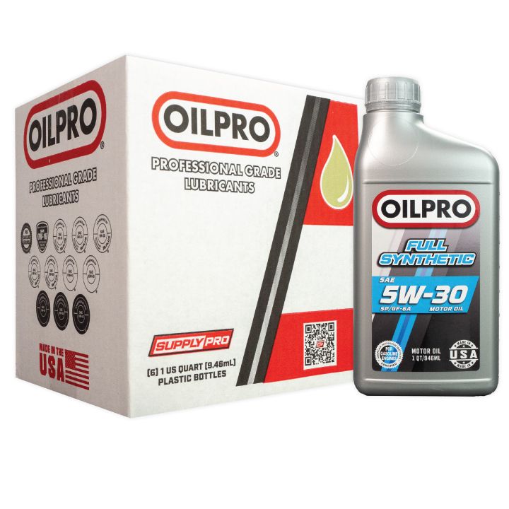 product photo 5w30 oil quart and case
