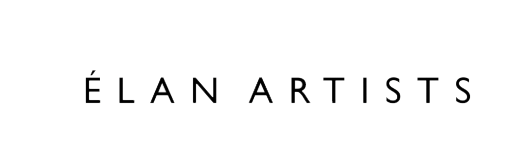 Simple black text logo reading ELAN ARTISTS in elegant capital letters against white background.