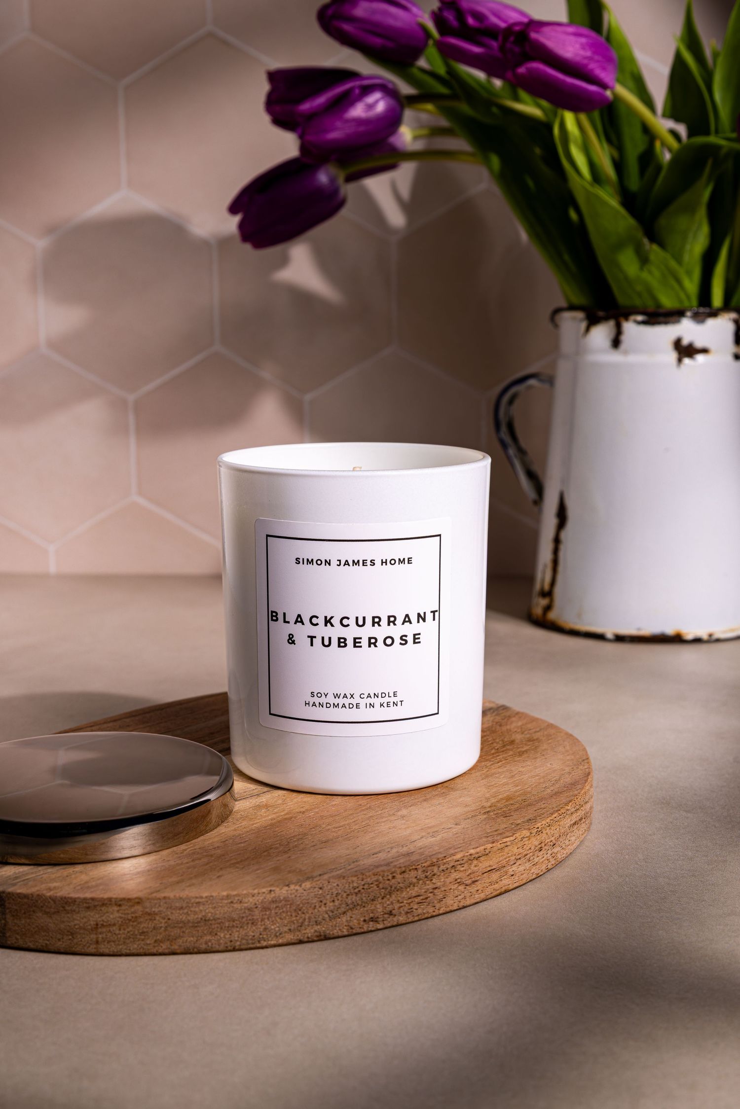 Product photography of award winning candle brand in Ramsgate Kent studio.