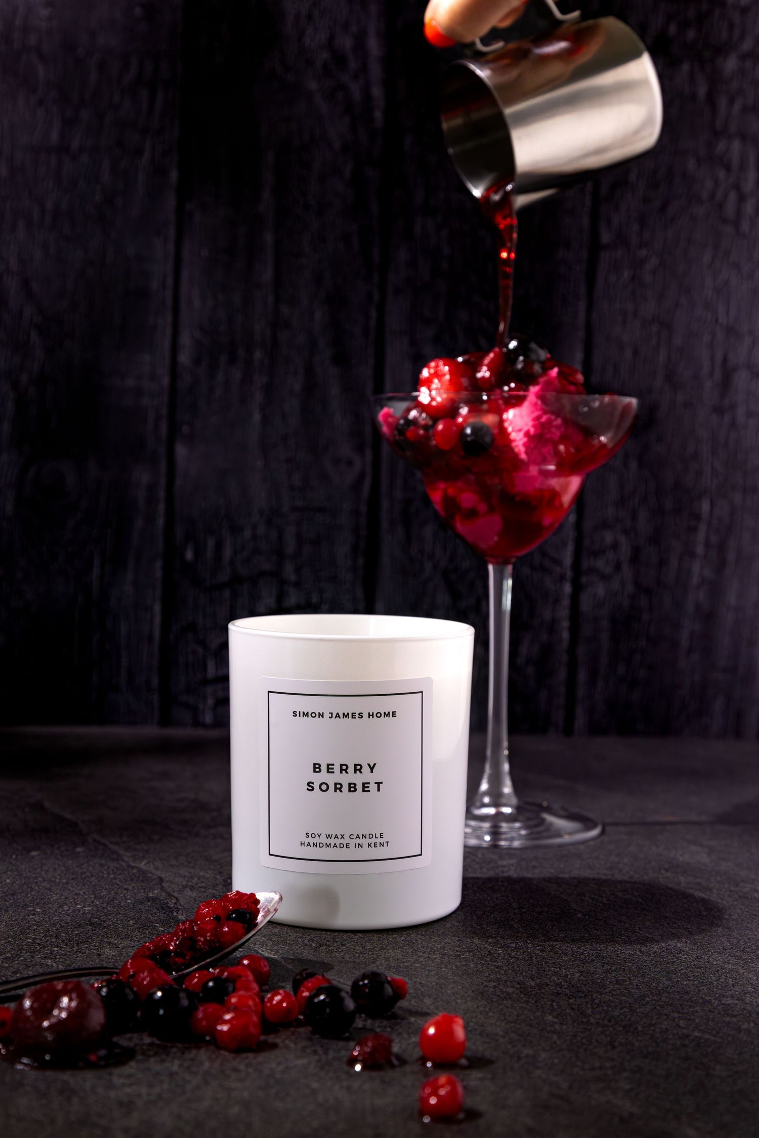 Product photography of an award winning candle brand in East Kent studio.