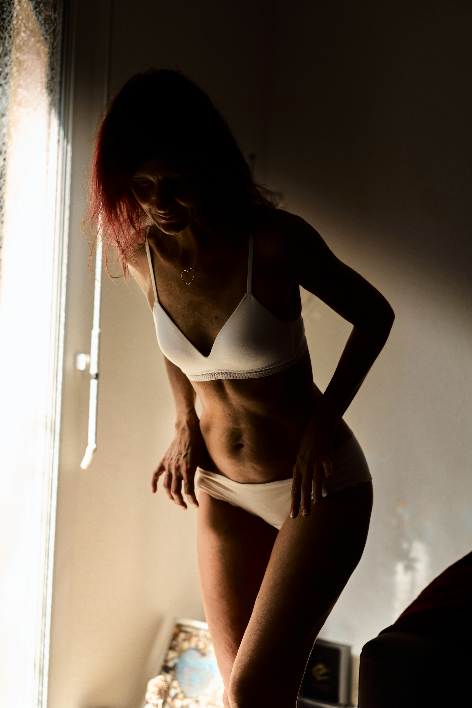 Nathalie, maman de 50 ans, lors d'une s