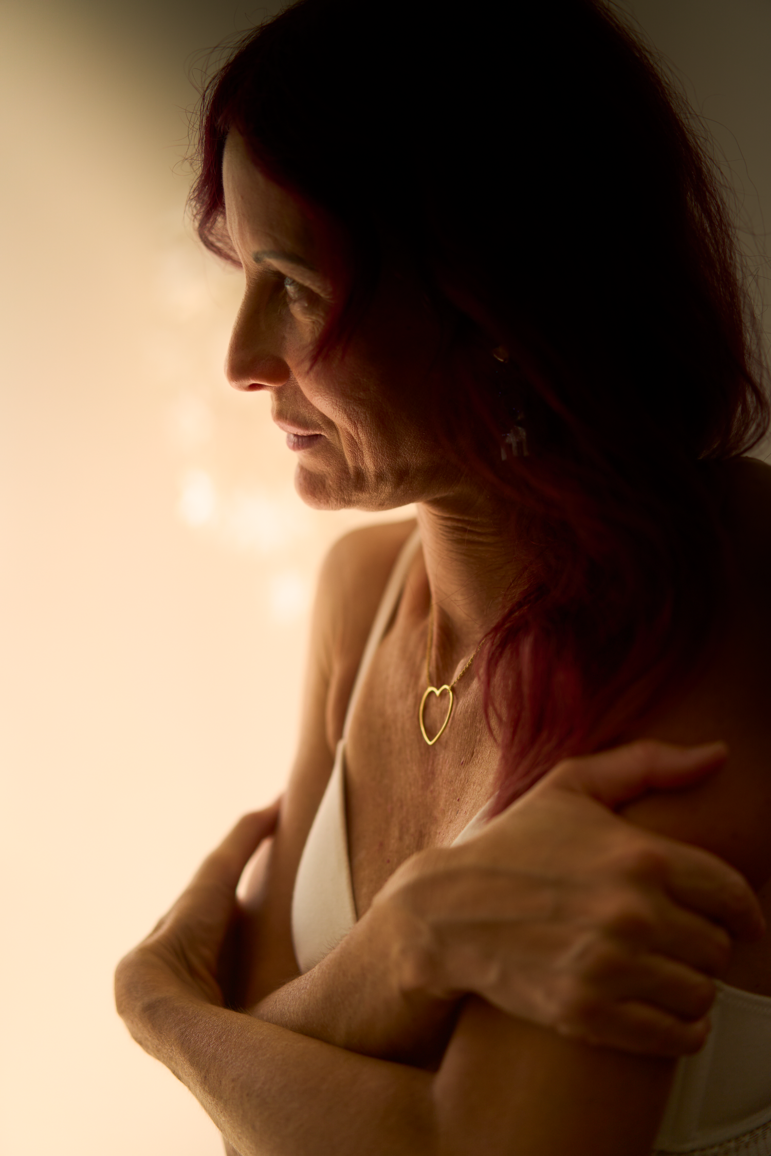 Nathalie, maman de 50 ans, lors d'une s