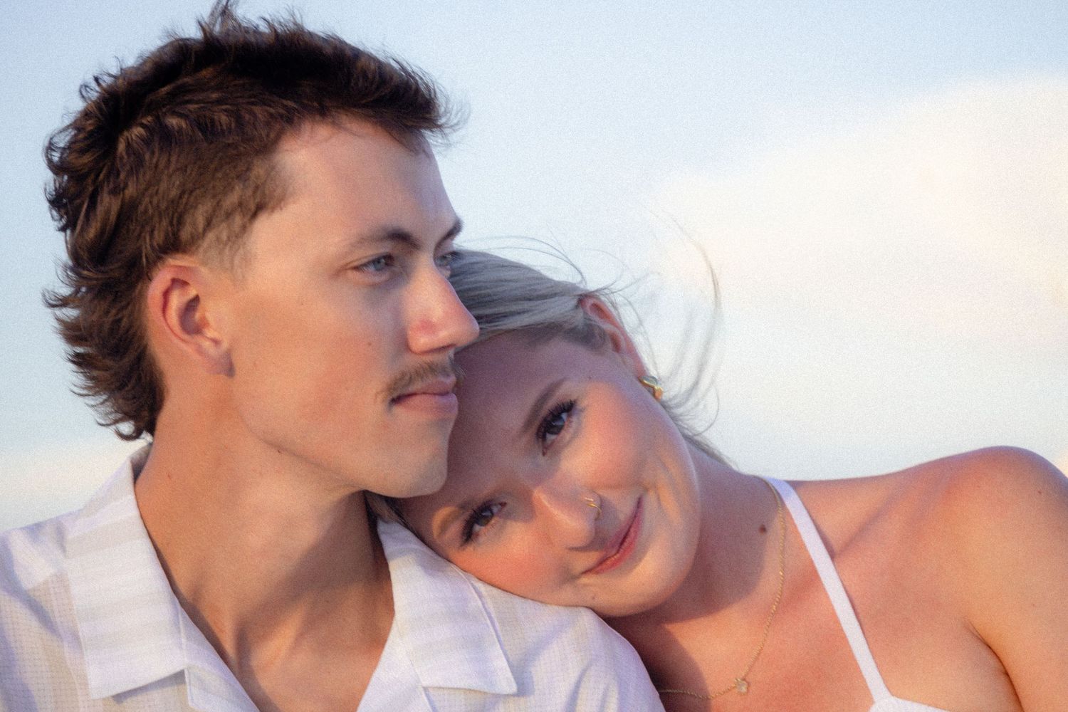 Couples photography session on Fort Myers Beach.