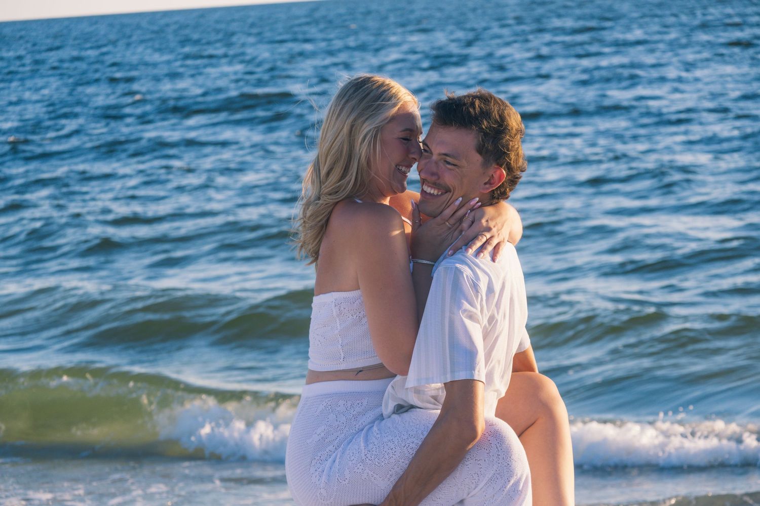 Couples photography session on Fort Myers Beach.