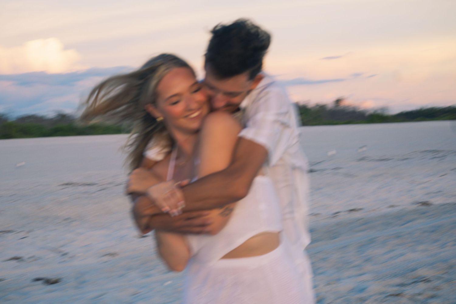 Couples photography session on Fort Myers Beach.