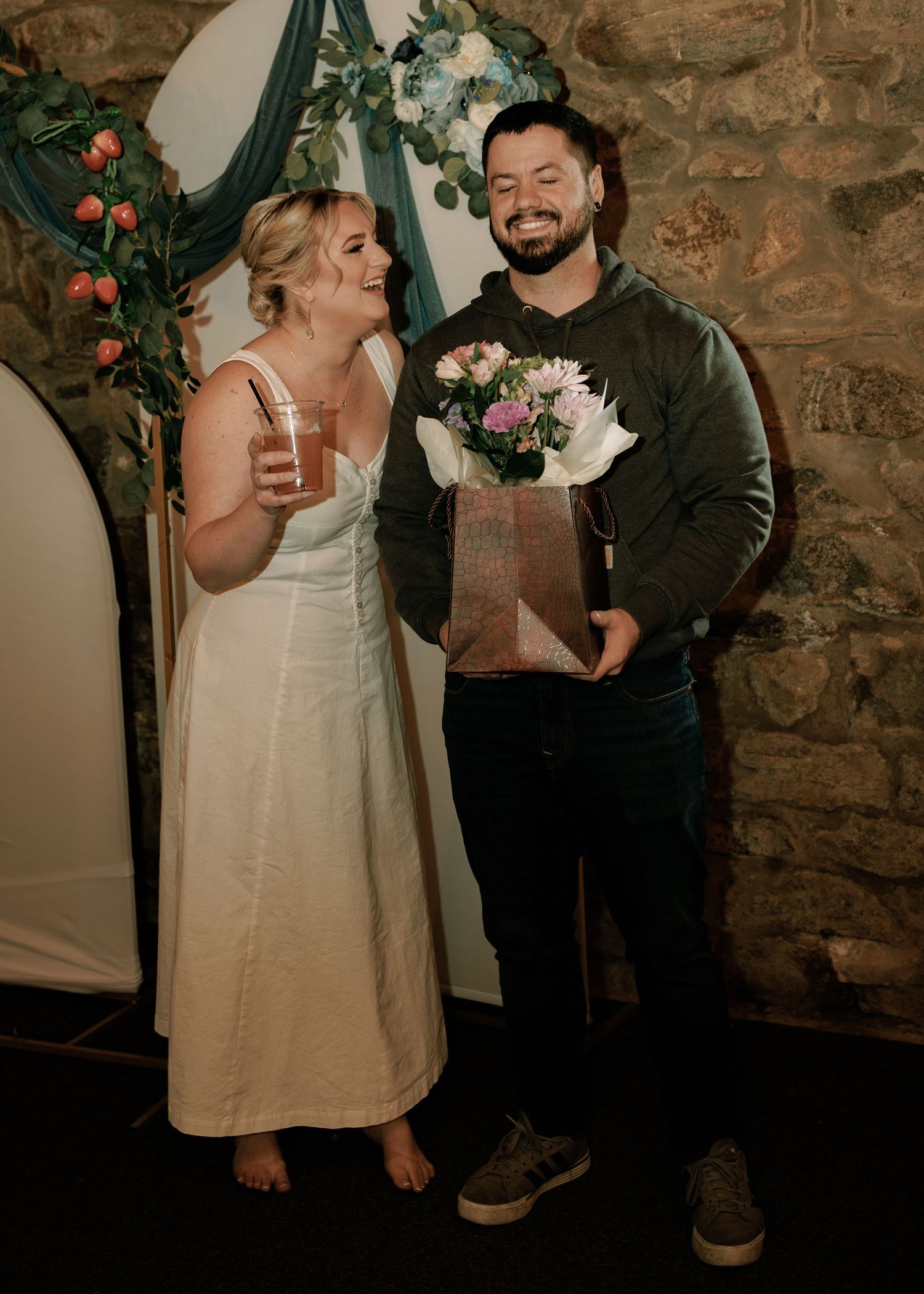 moody vintage bridal shower photos