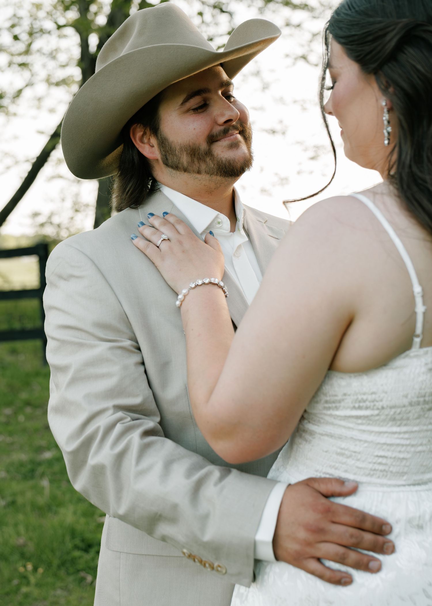 Moody wedding photo