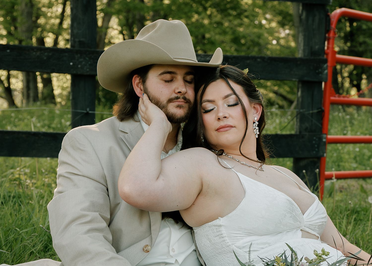 Moody wedding photo