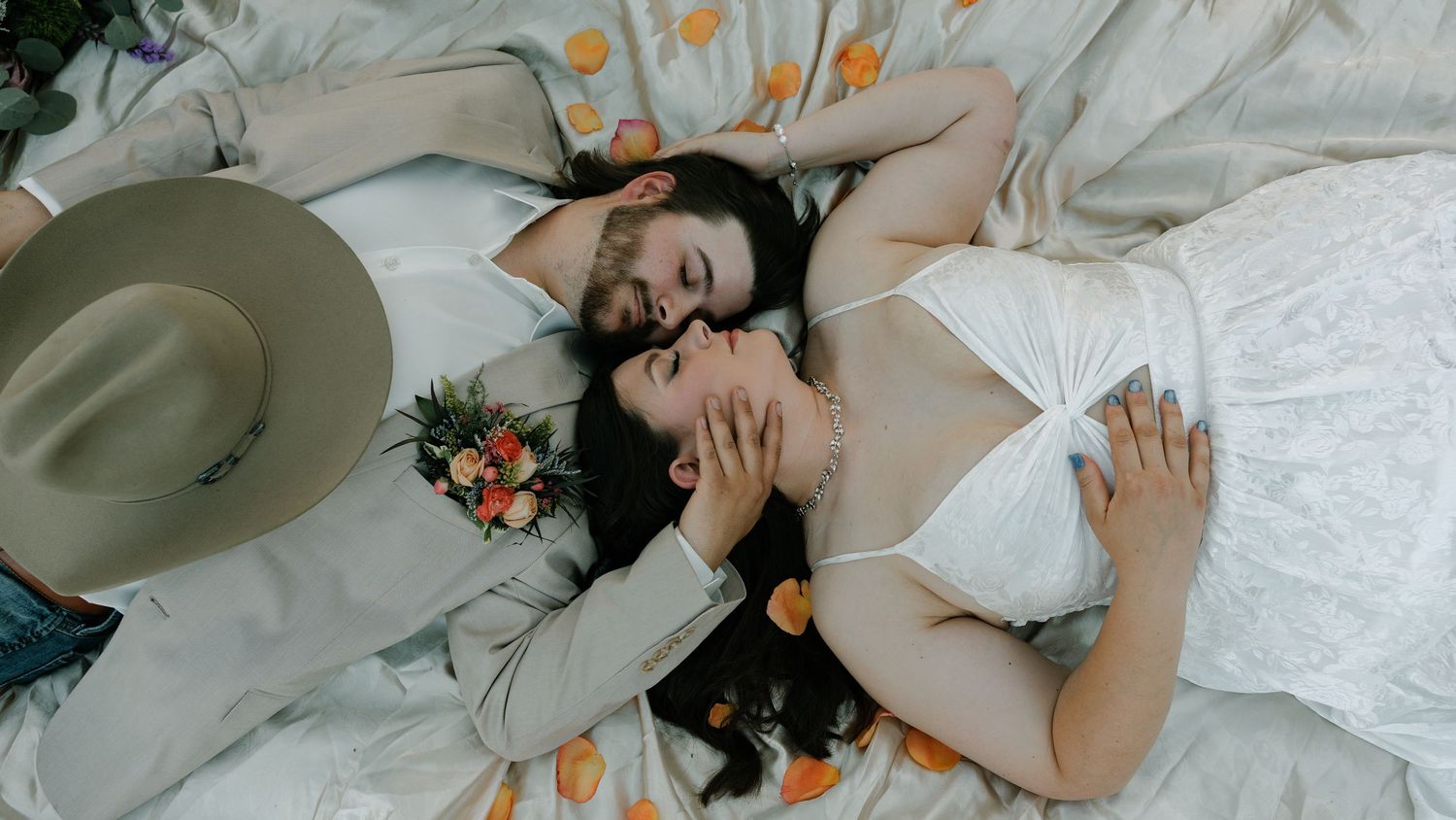 Moody wedding photo