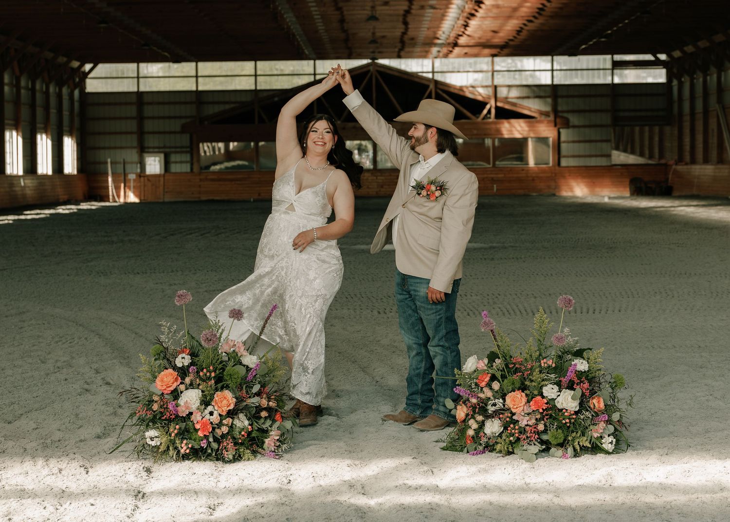 Moody wedding photo