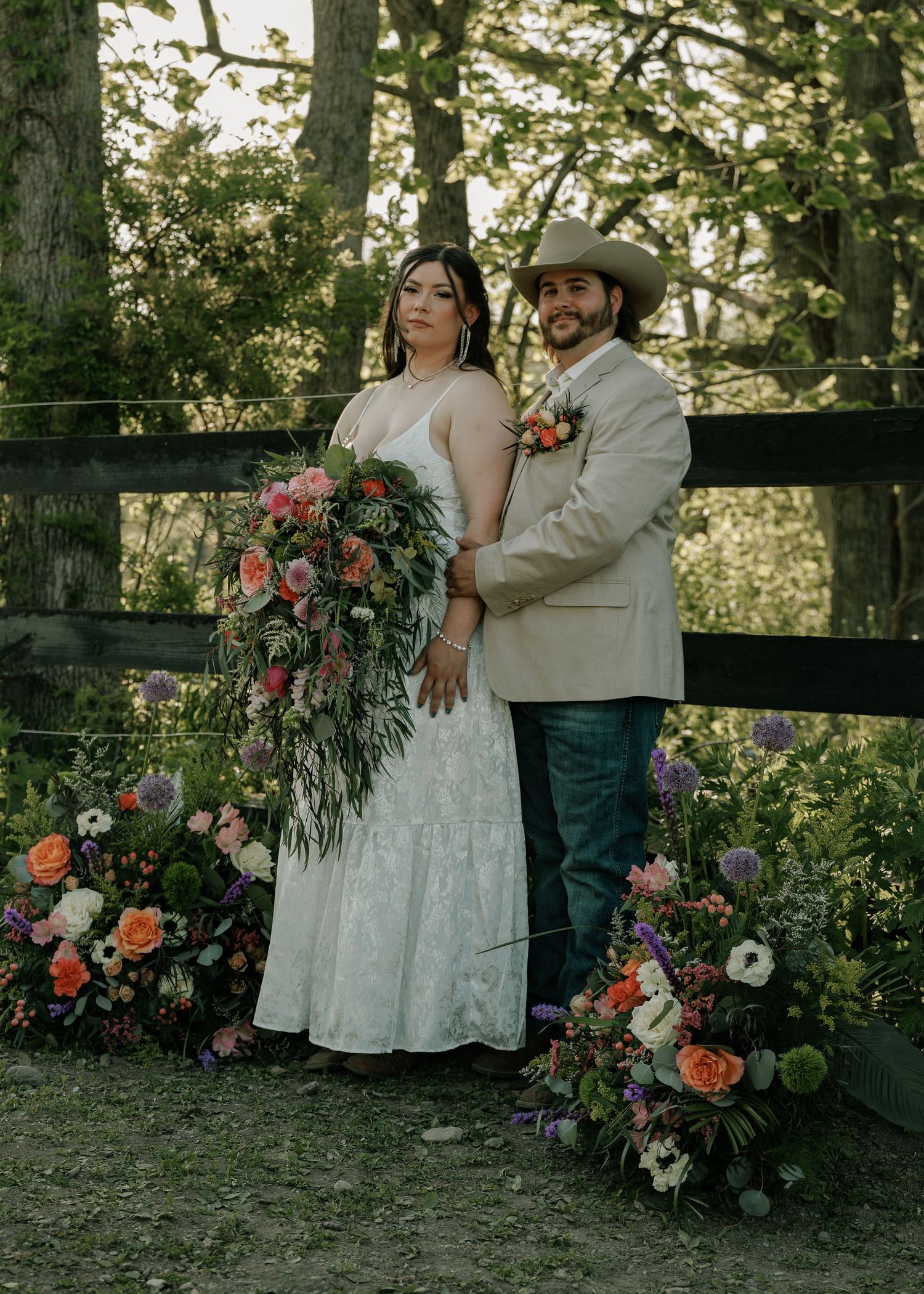 Moody wedding photo