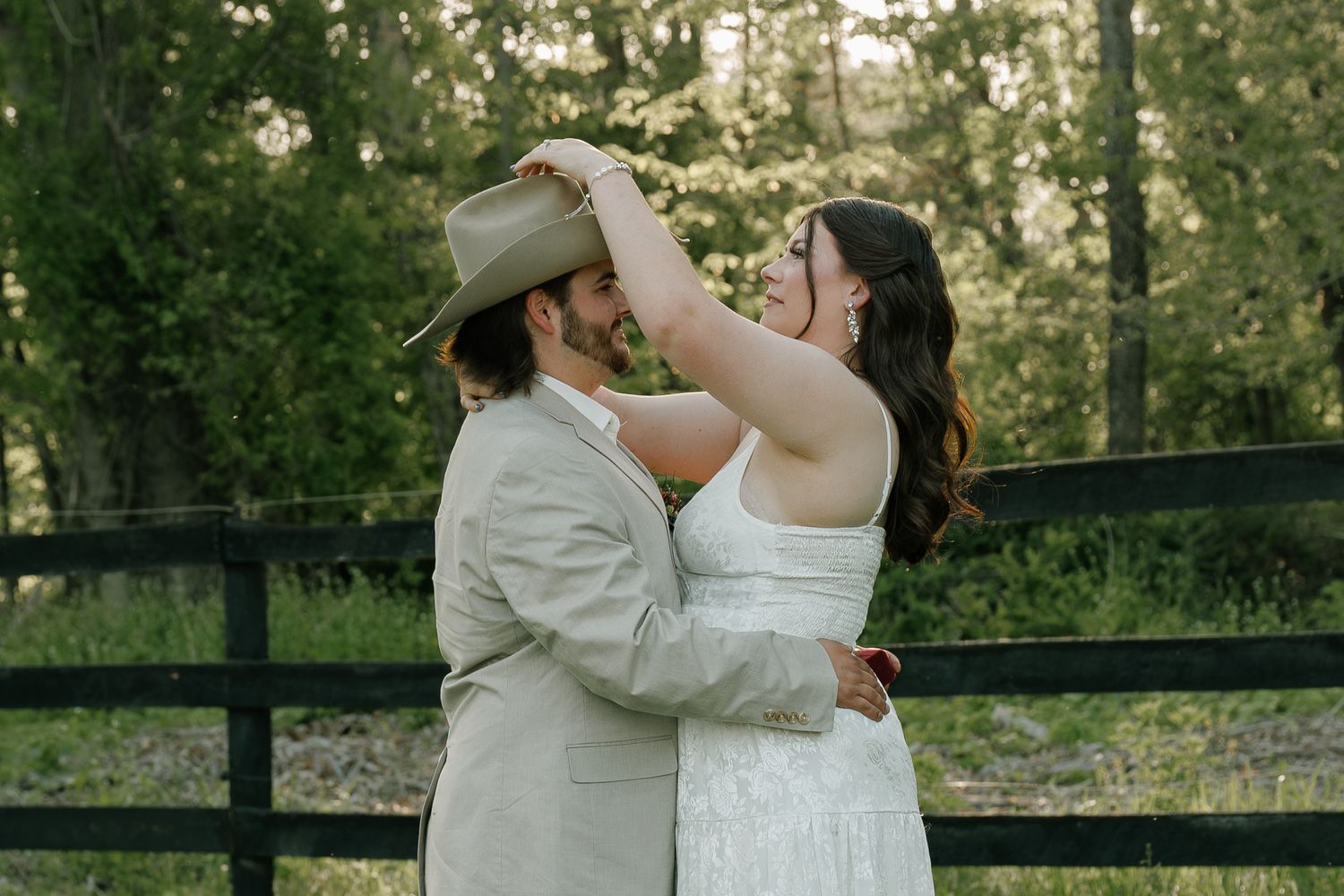 Moody wedding photo