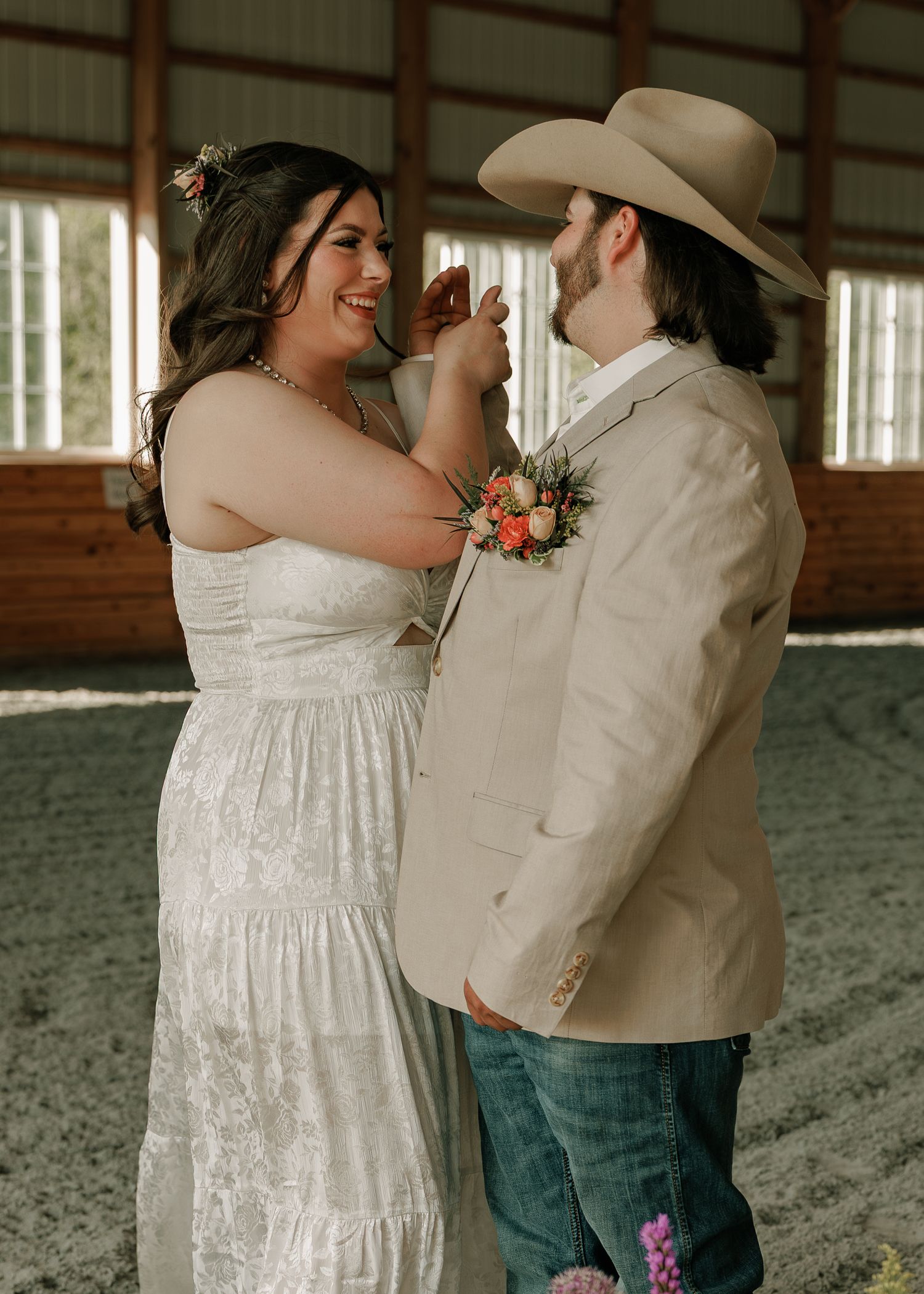 Moody wedding photo