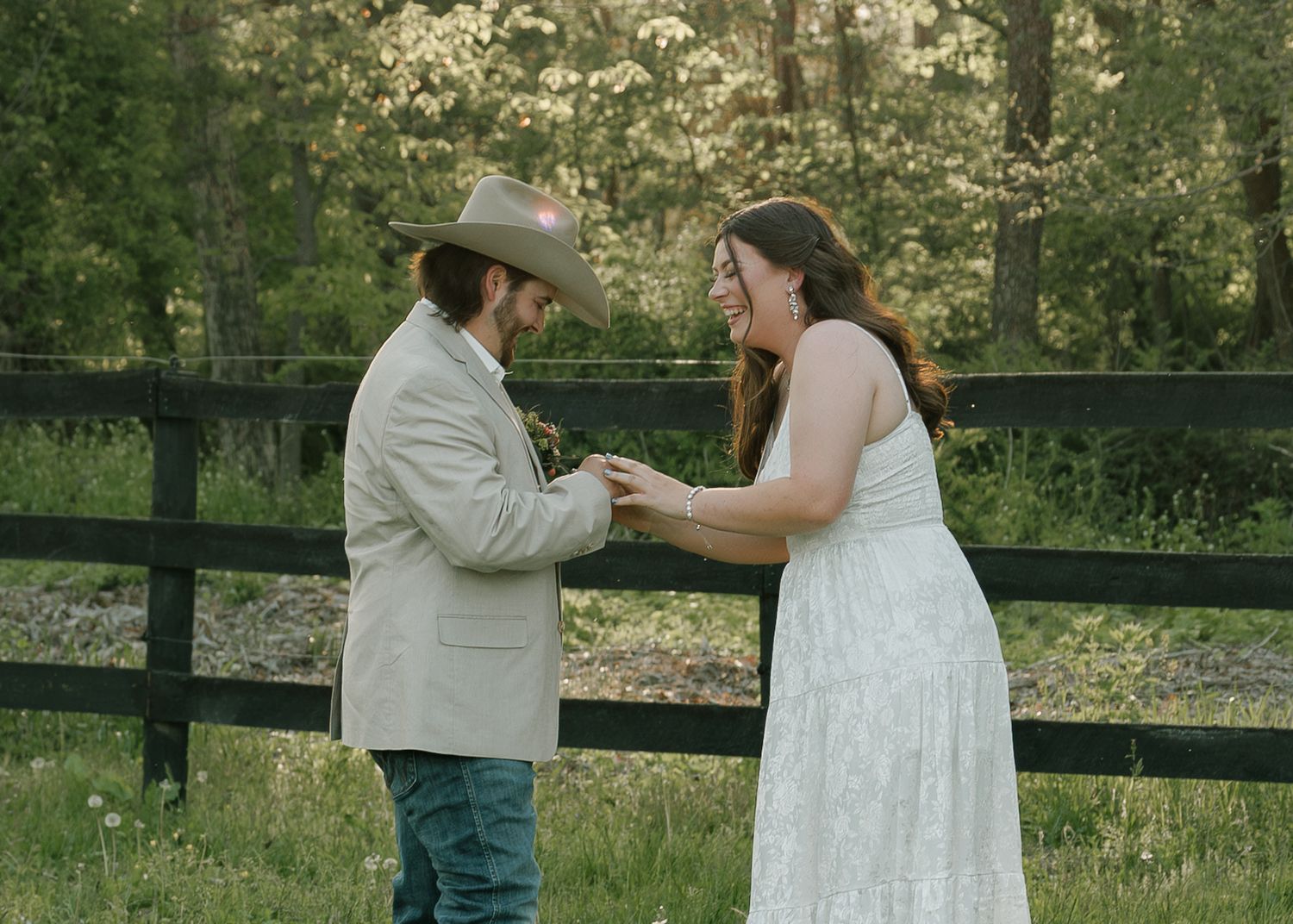 Moody wedding photo