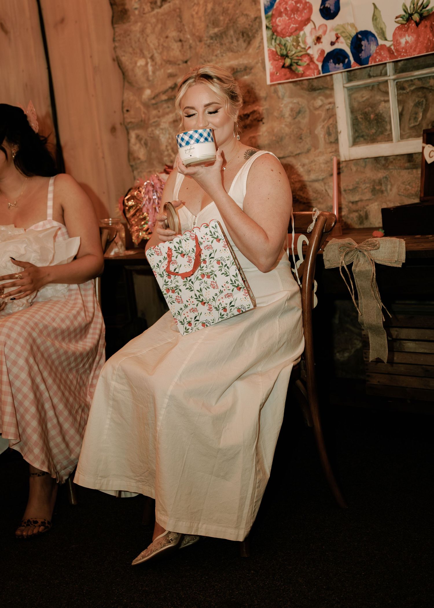 moody vintage bridal shower photos