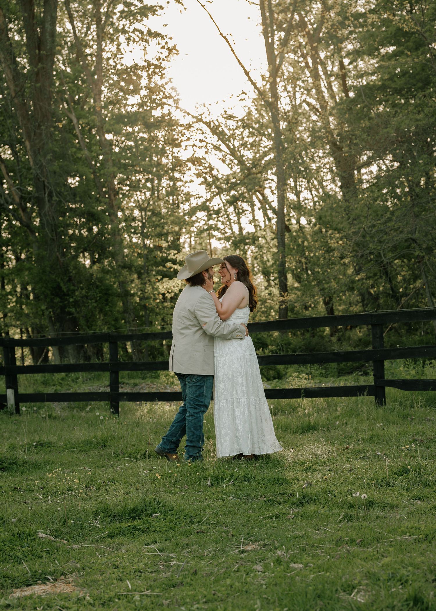 Moody wedding photo