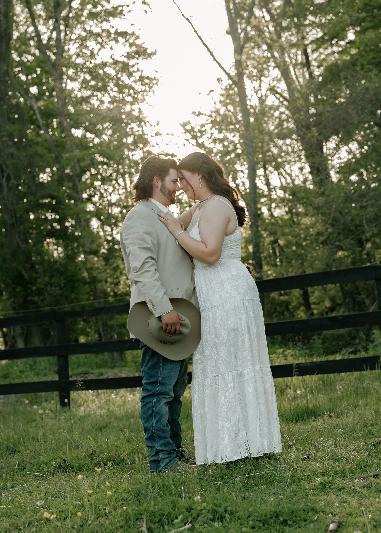 Moody wedding photo