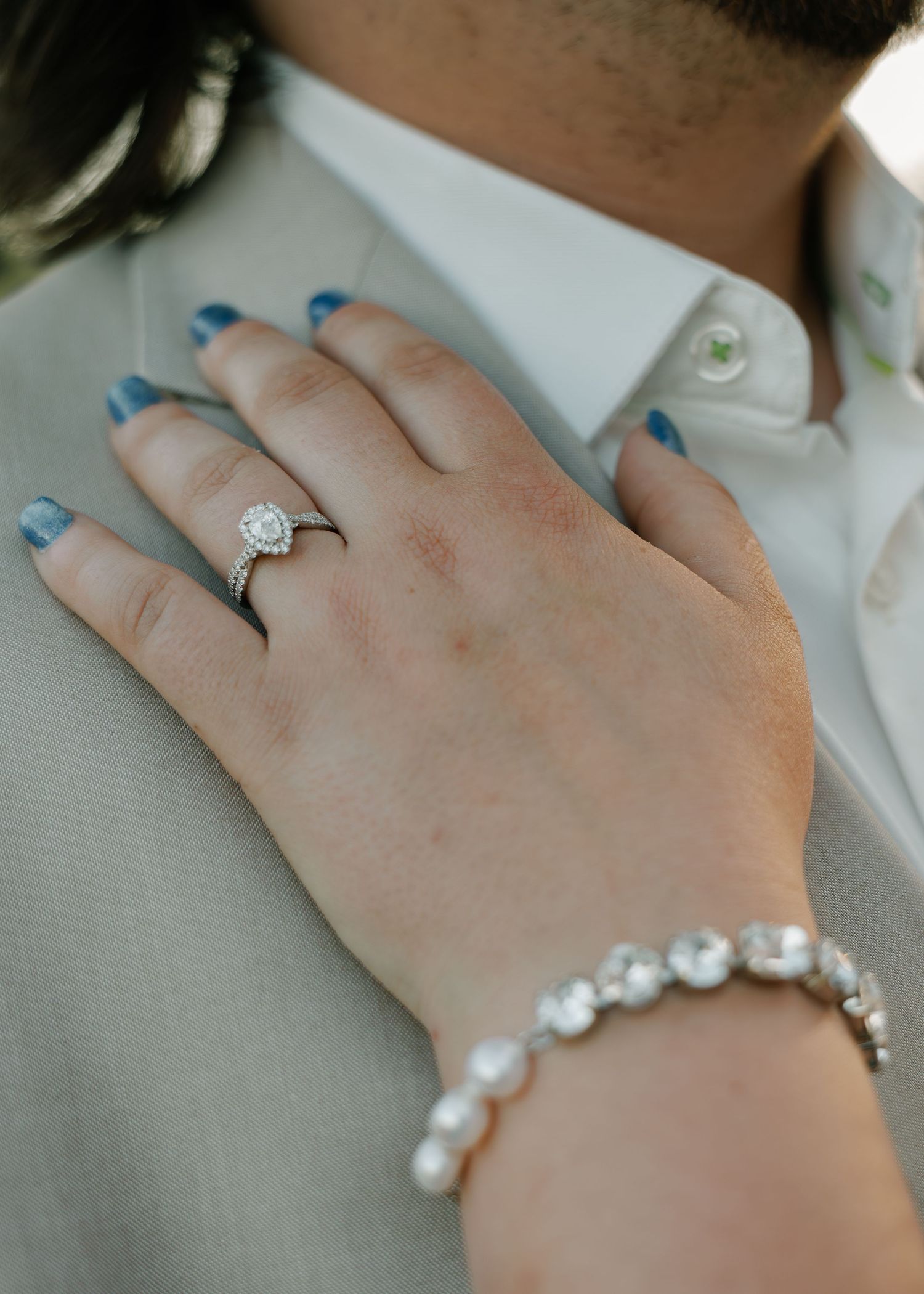 Moody wedding photo