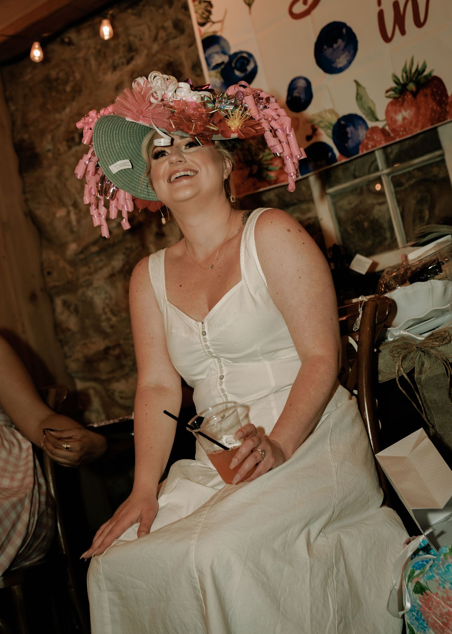 moody vintage bridal shower photos