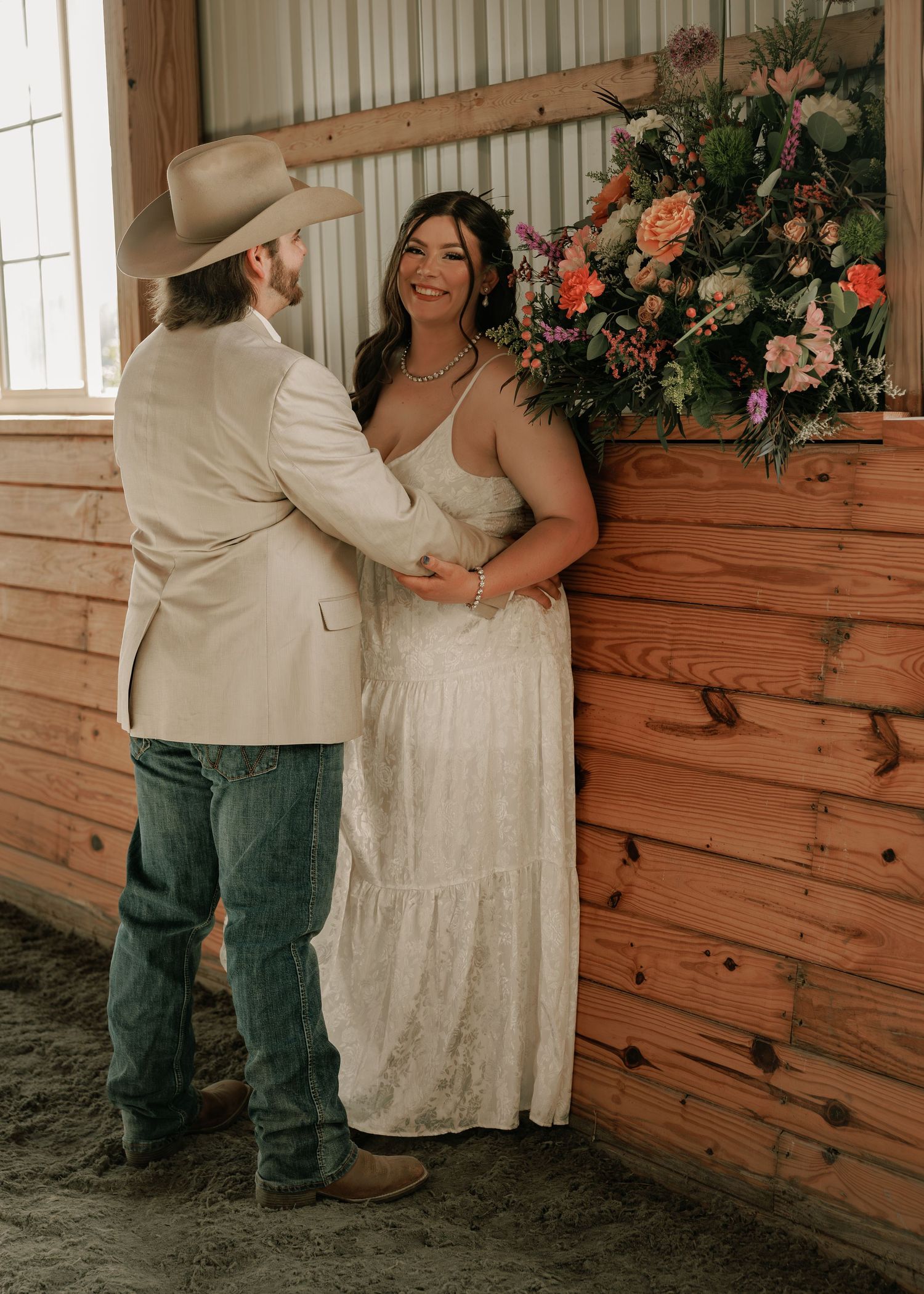 Moody wedding photo