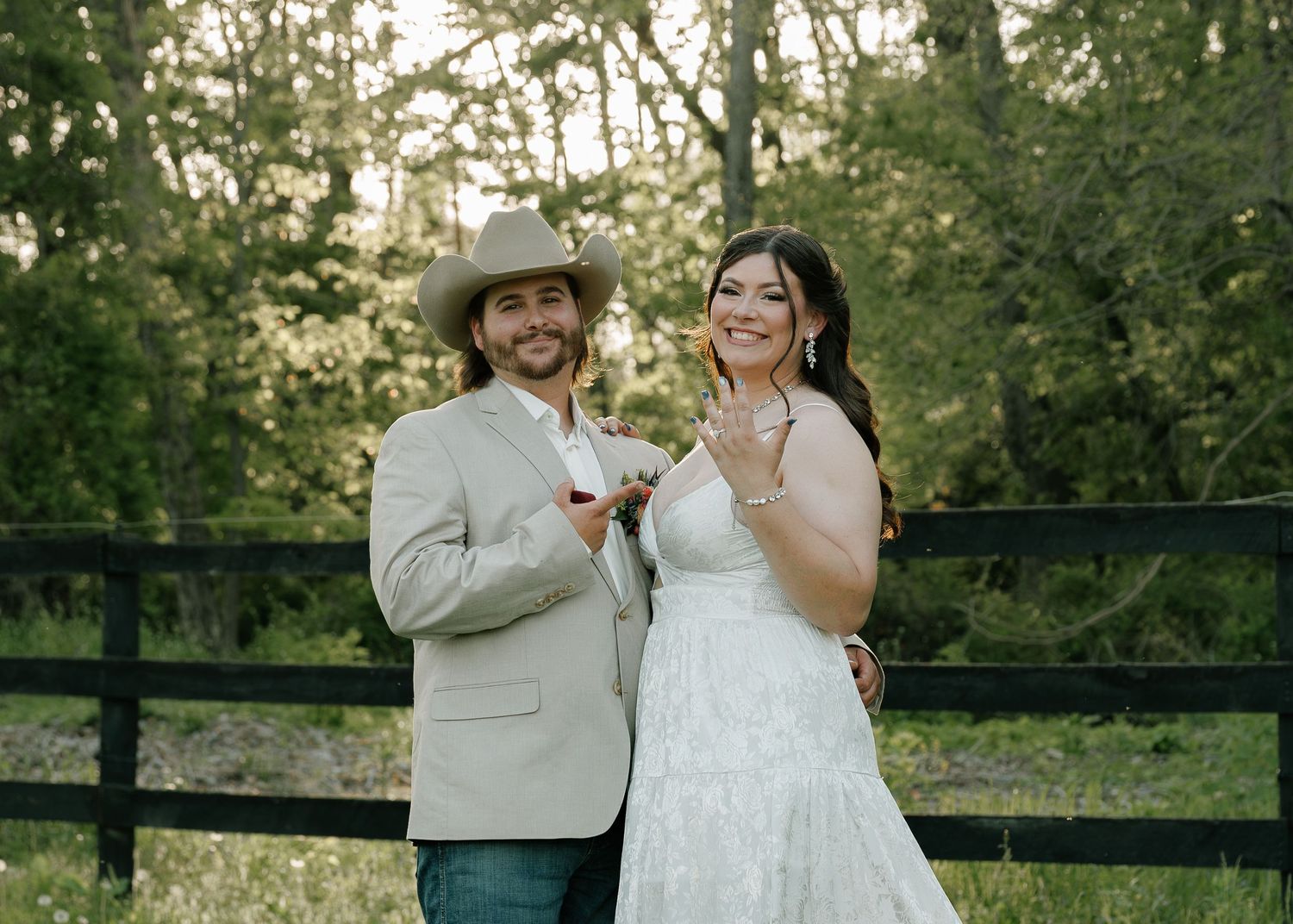 Moody wedding photo