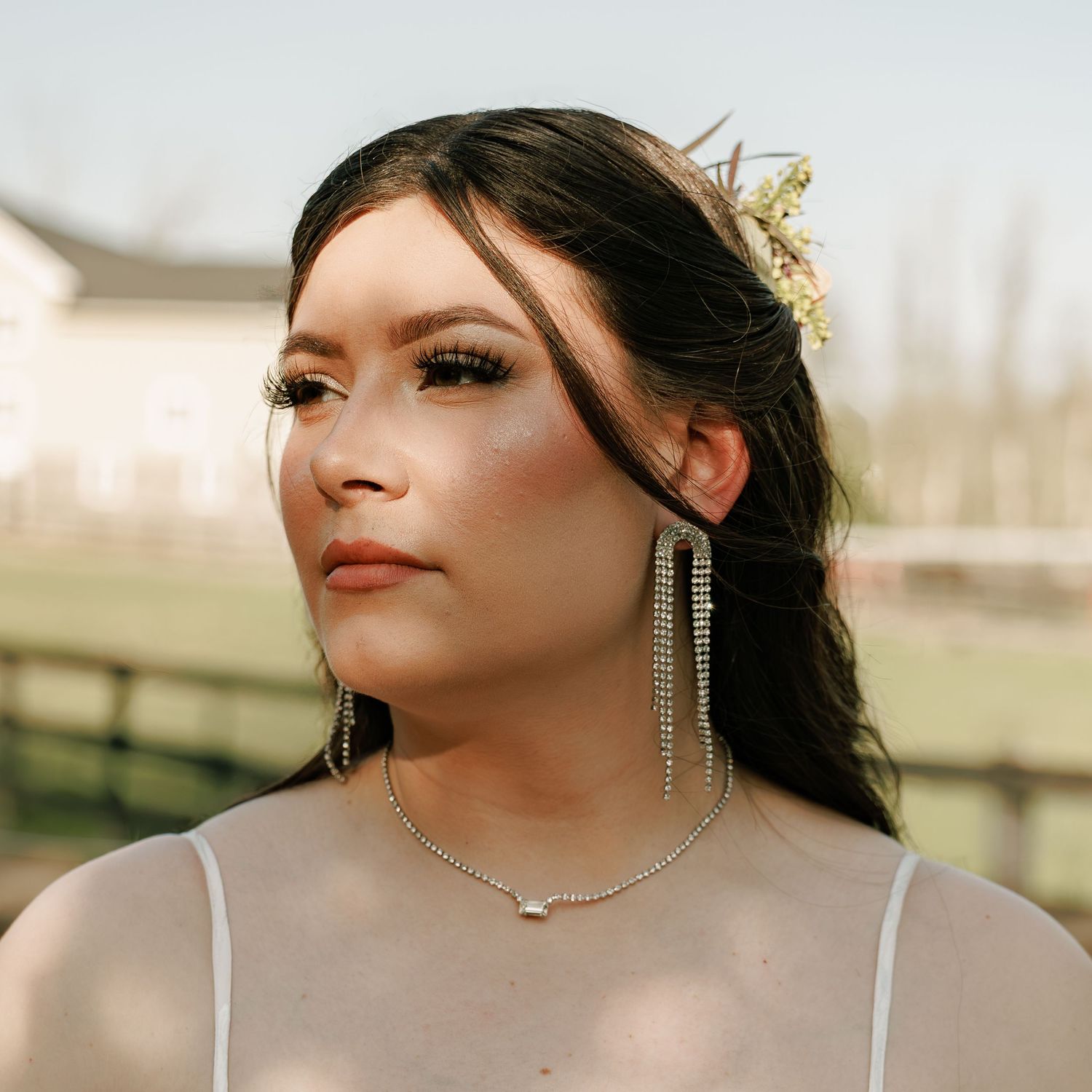Moody wedding photo
