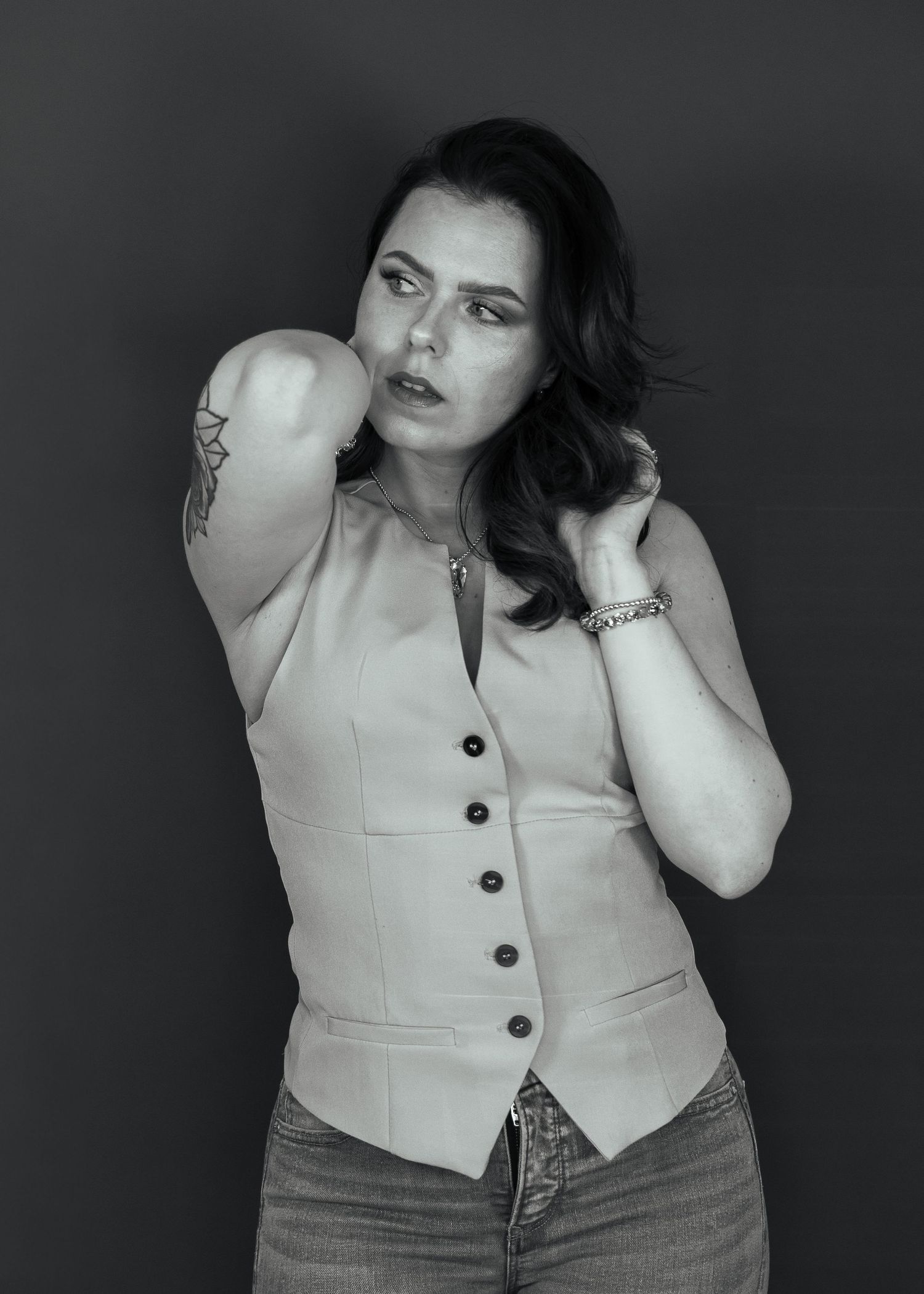 moody warm headshots