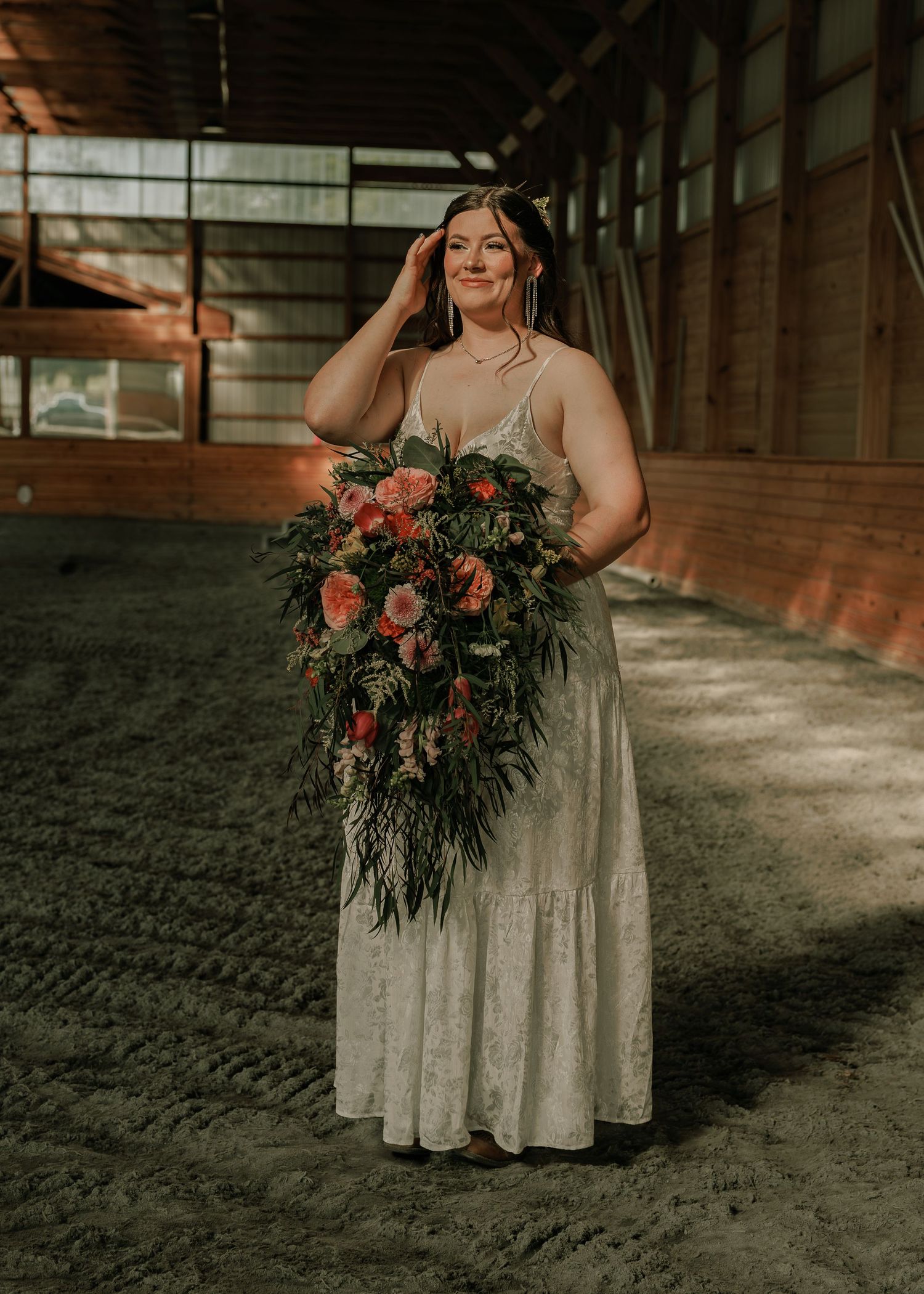 Moody wedding photo