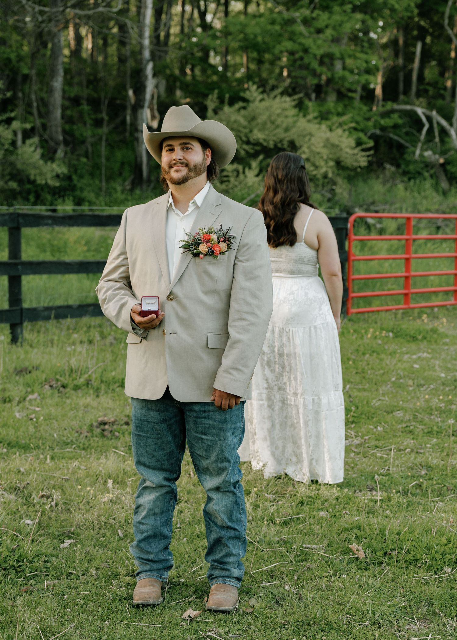 Moody wedding photo