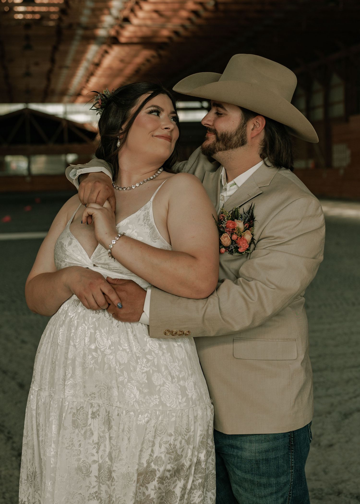 Moody wedding photo