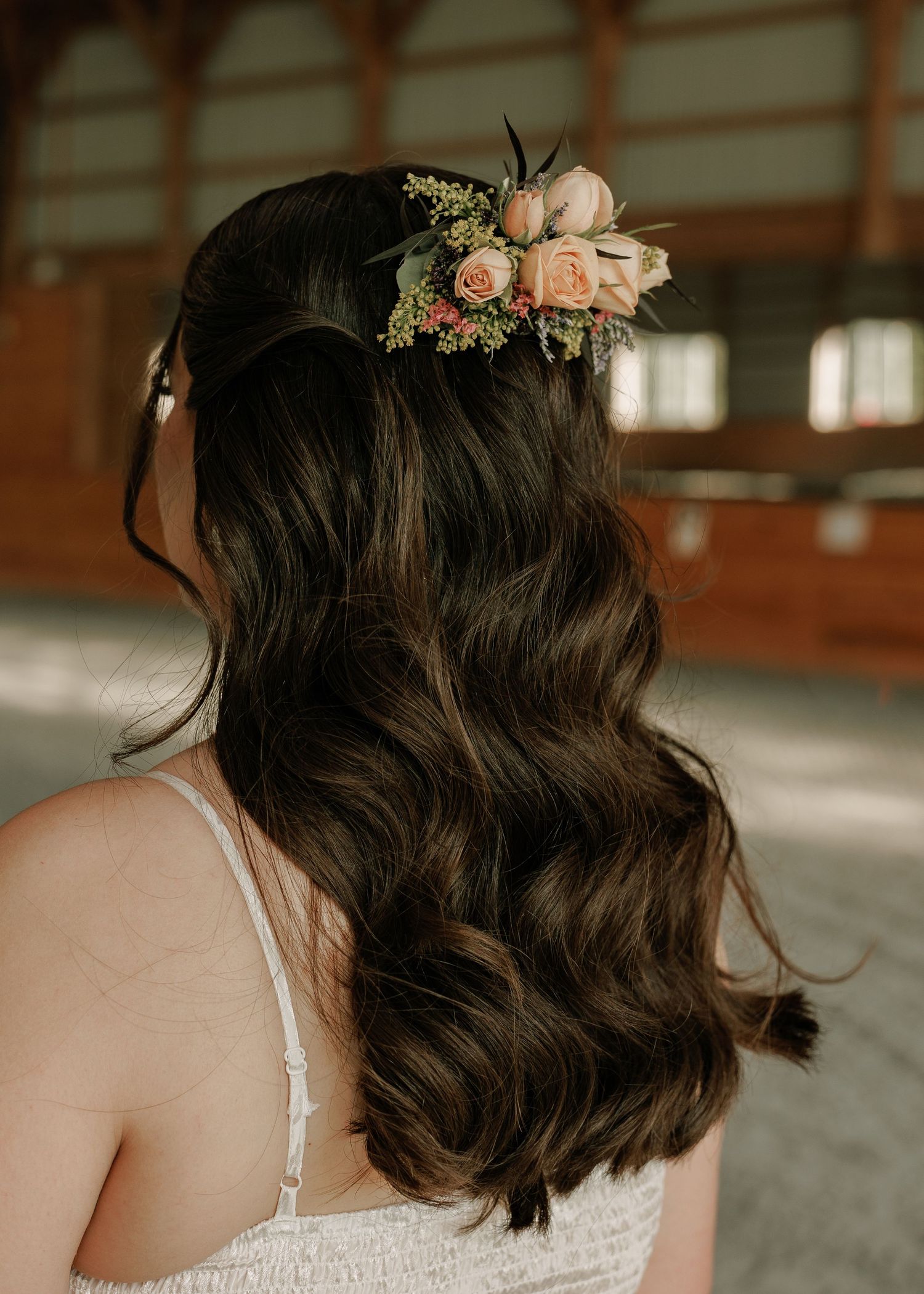 Moody wedding photo