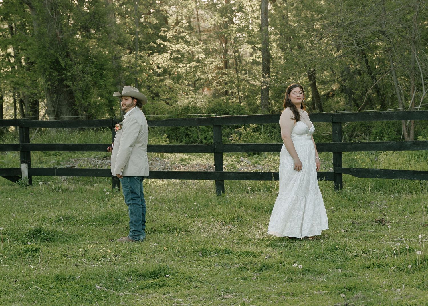 Moody wedding photo