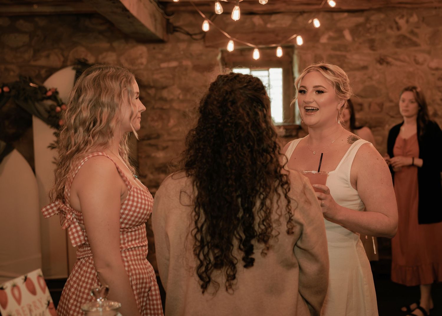 moody vintage bridal shower photos