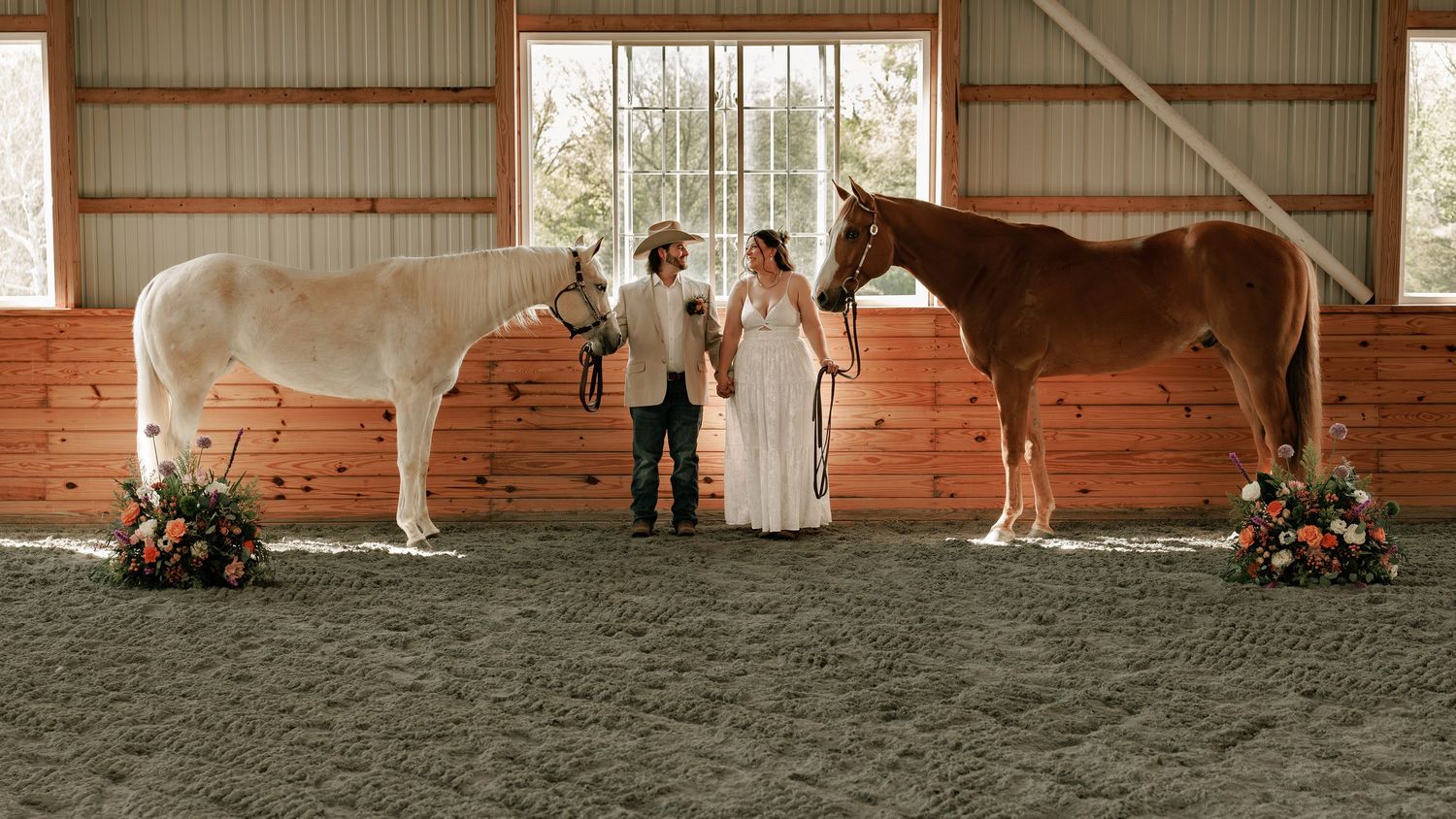 Moody wedding photo