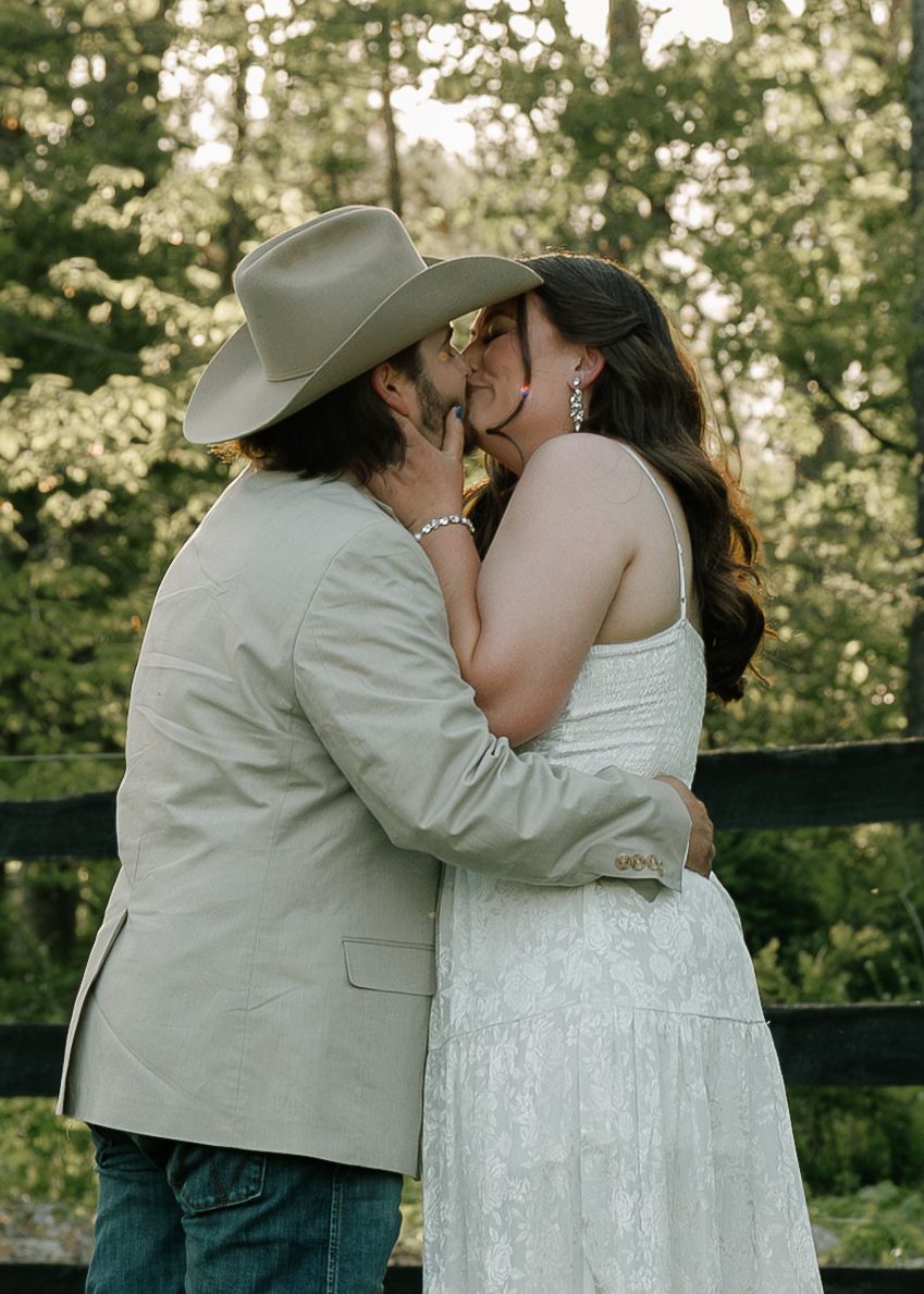 Moody wedding photo