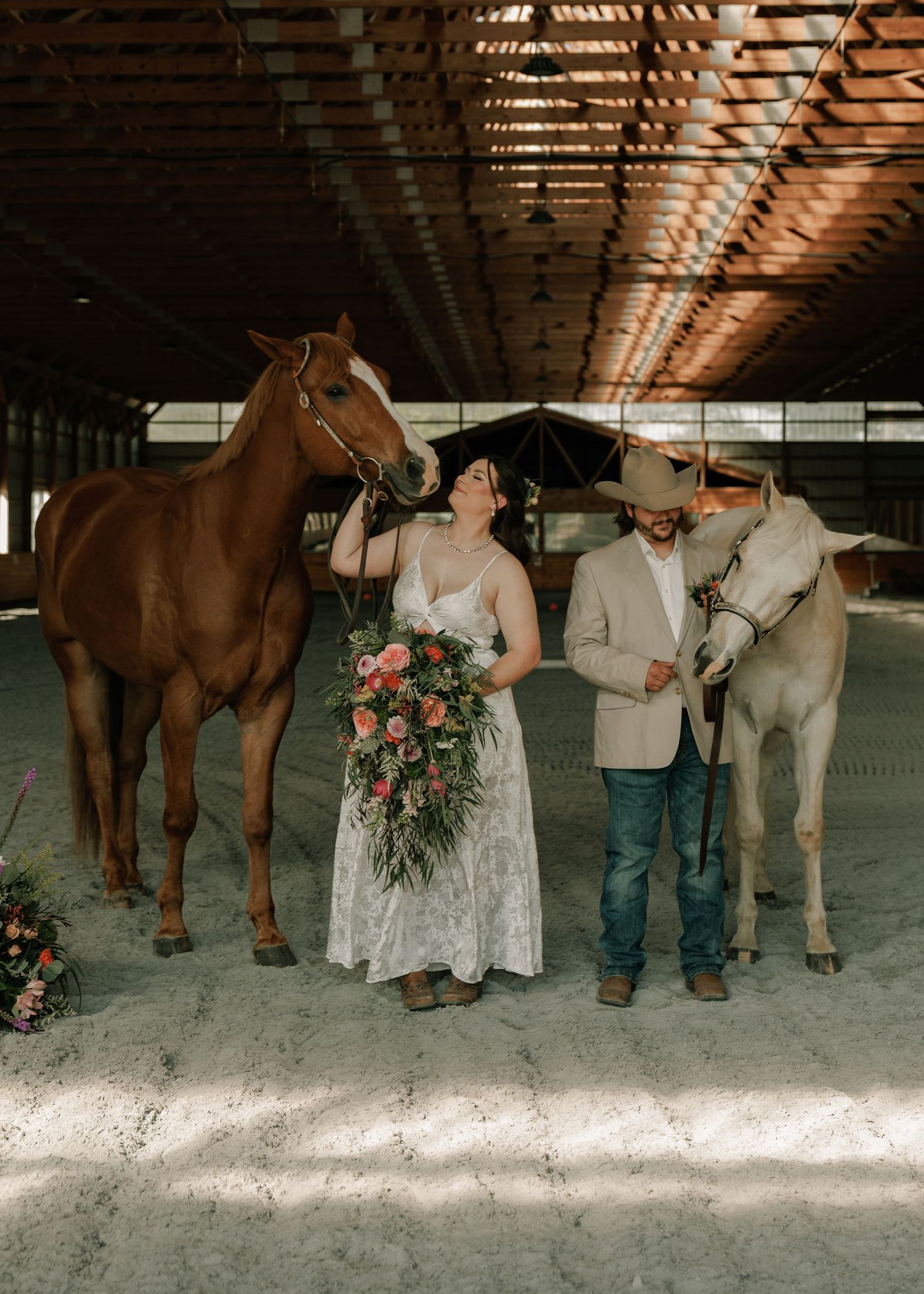 Moody wedding photo