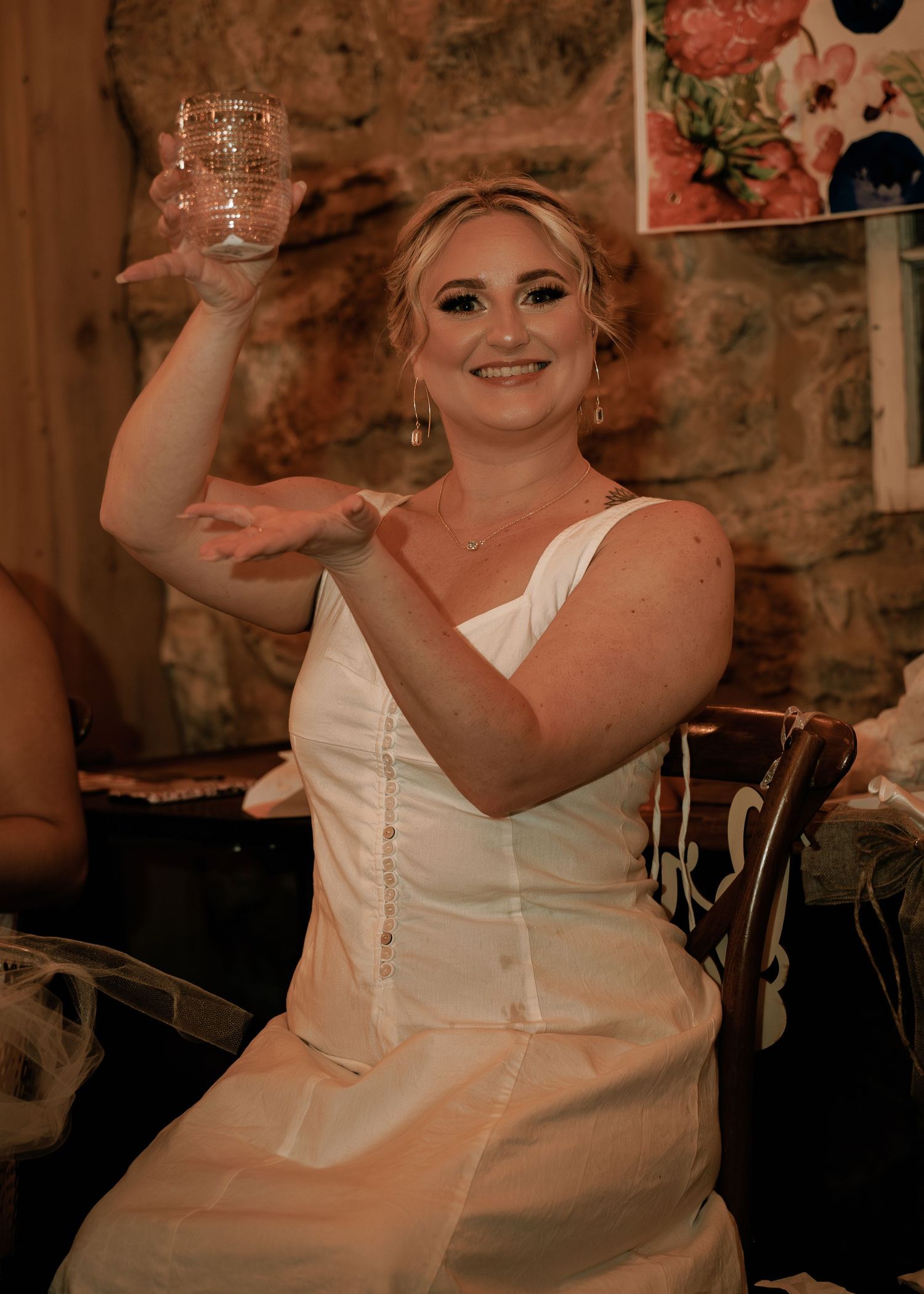moody vintage bridal shower photos
