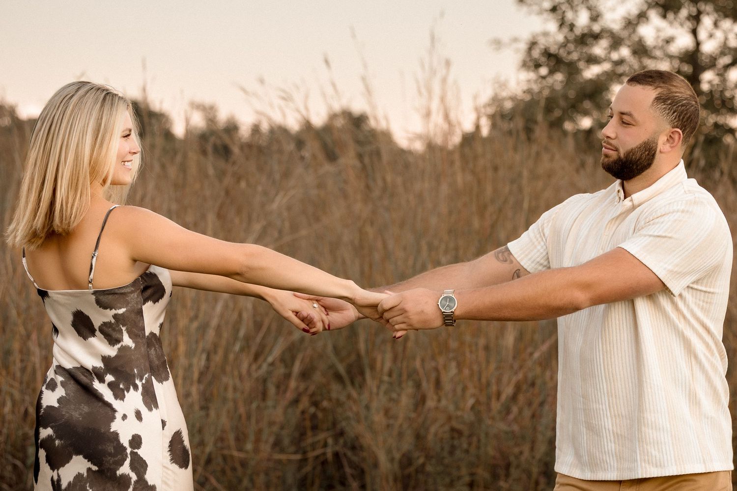Cinematic engagement photography capturing real connection and timeless emotion.
