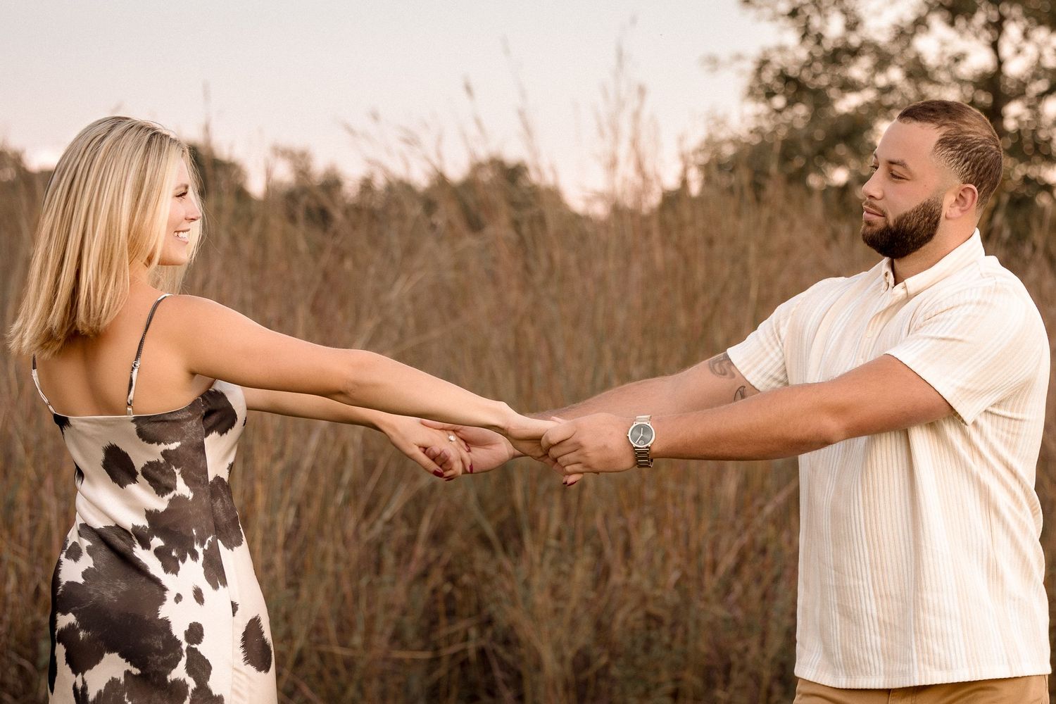 Cinematic engagement photography capturing real connection and timeless emotion.