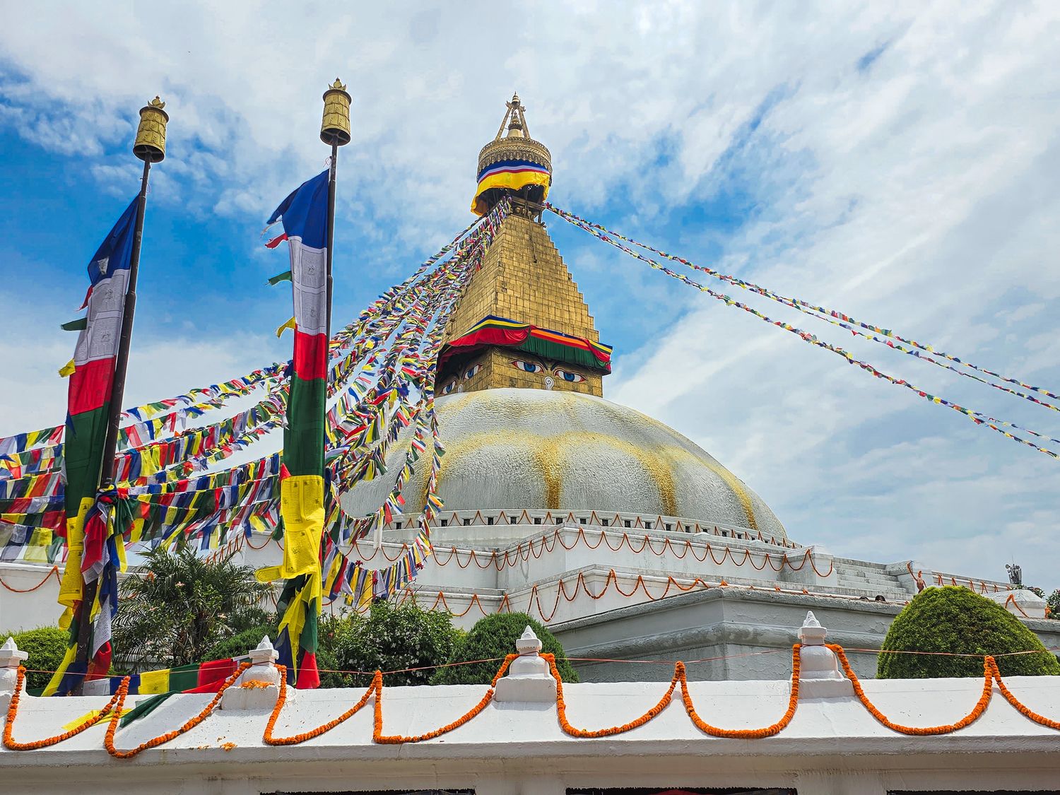 Boudhanath Stupa in Kathmandu, Nepal.
