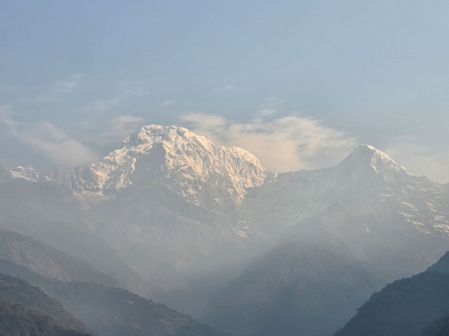 Annapurna South - taken in Landruk, Nepal.