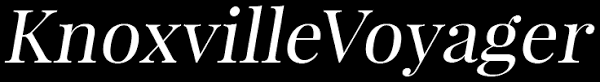 Black text reading KnoxvilleVoyager in italic font on white background.