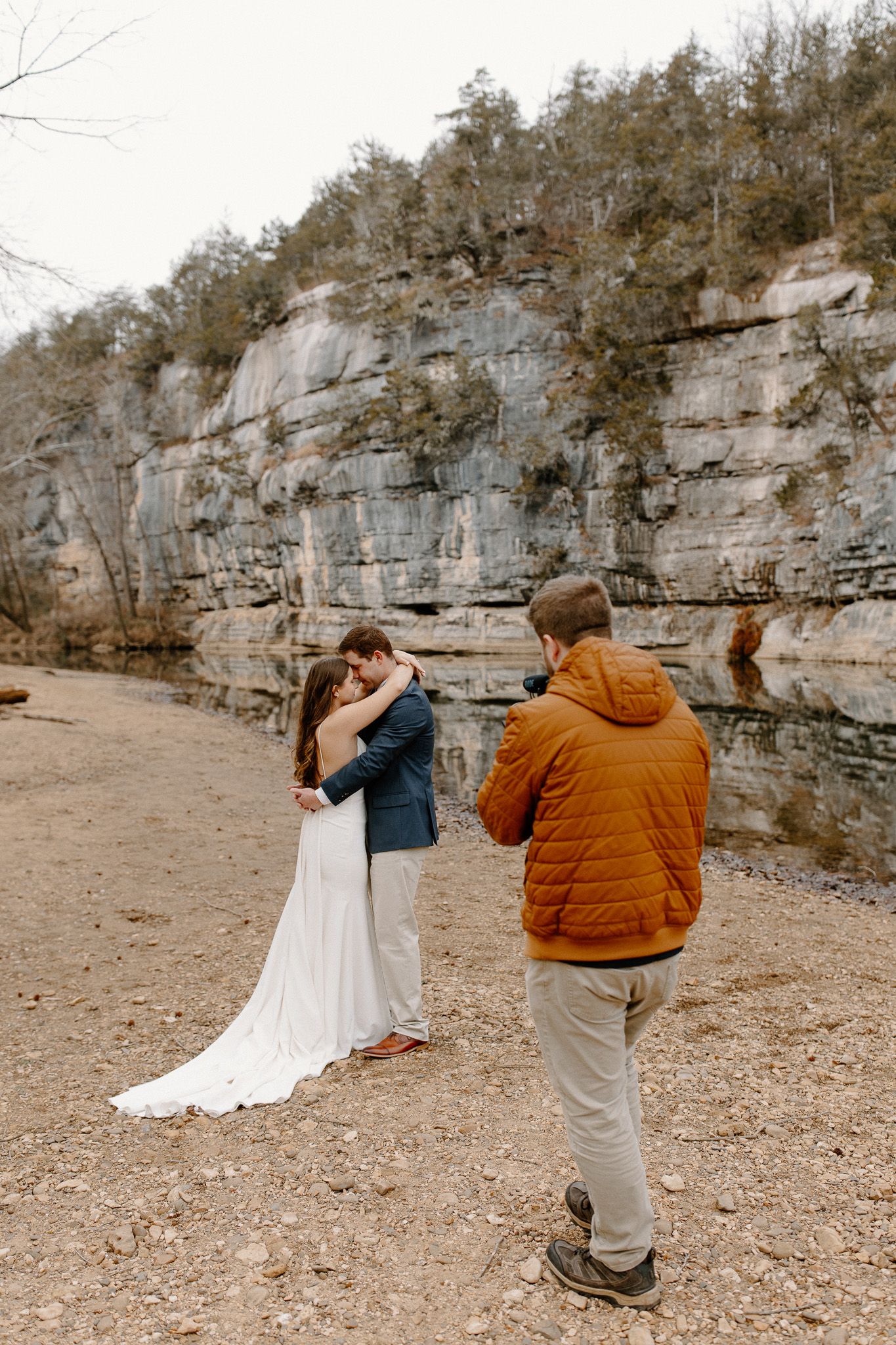 Documentary style elopement videographer in Arkansas.
